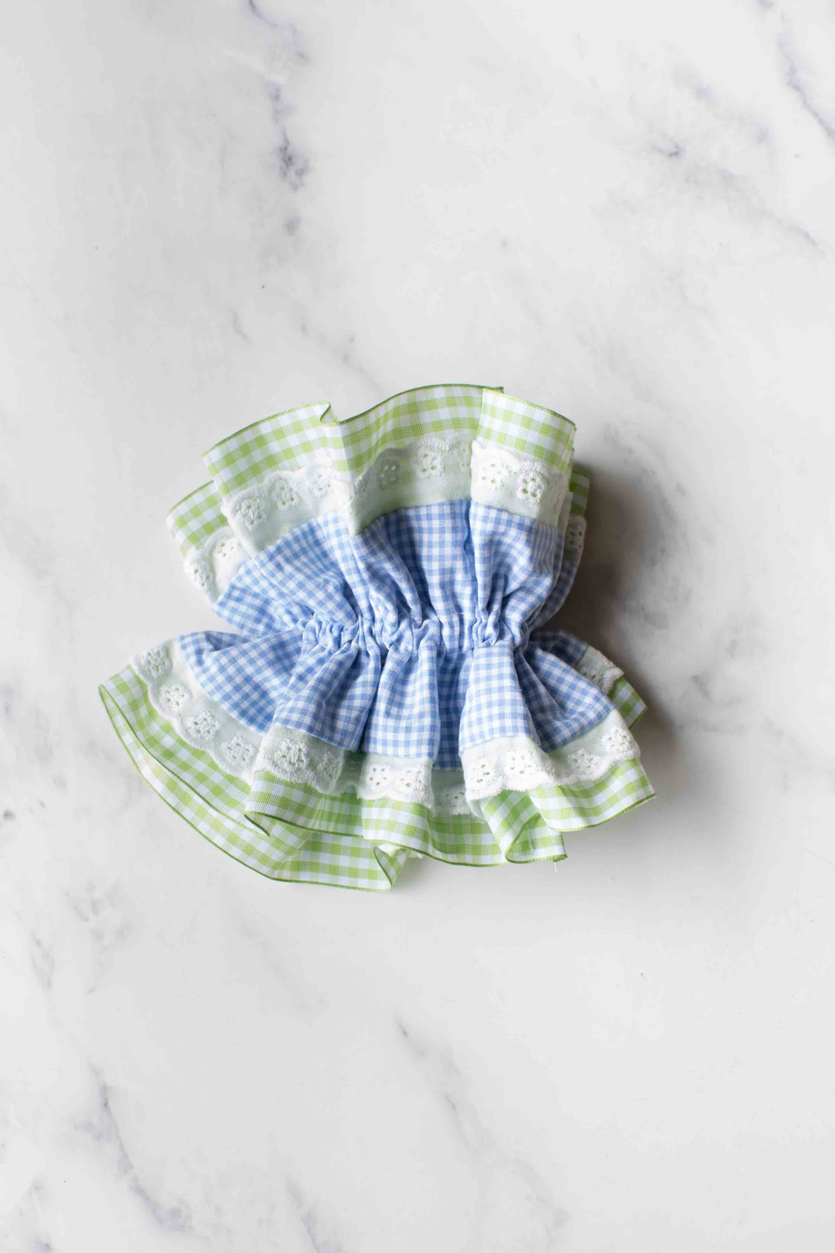 Checkered Mix Hair Scrunchie