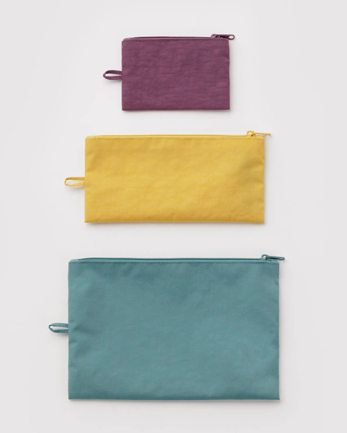 Baggu Flat Pouch Set - Jewel Mix