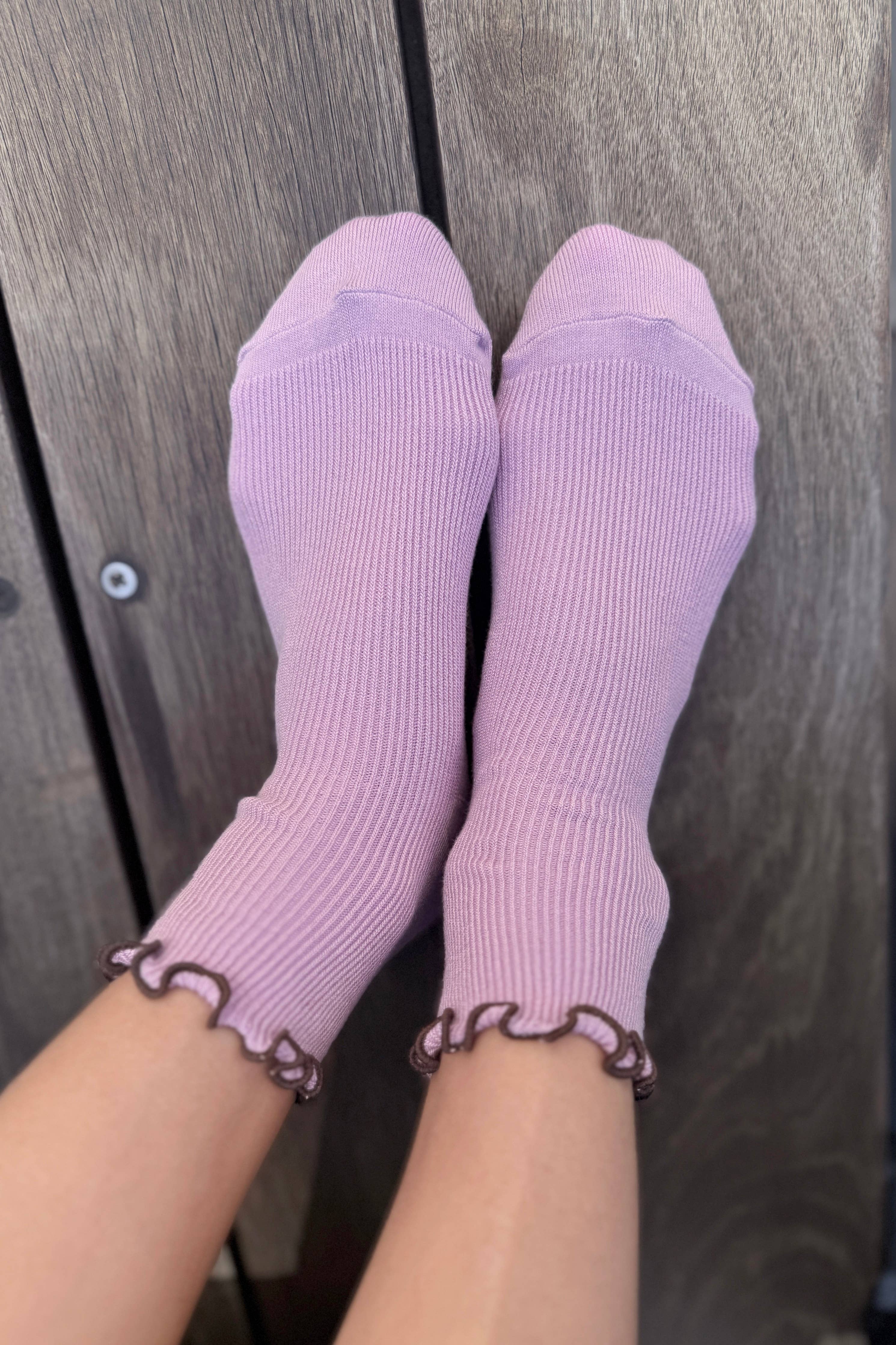 The Petite Ruffled Modal Socks (wholesale) - Proper