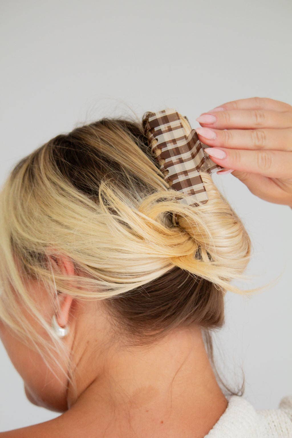 Gingham Edit Claw Clip