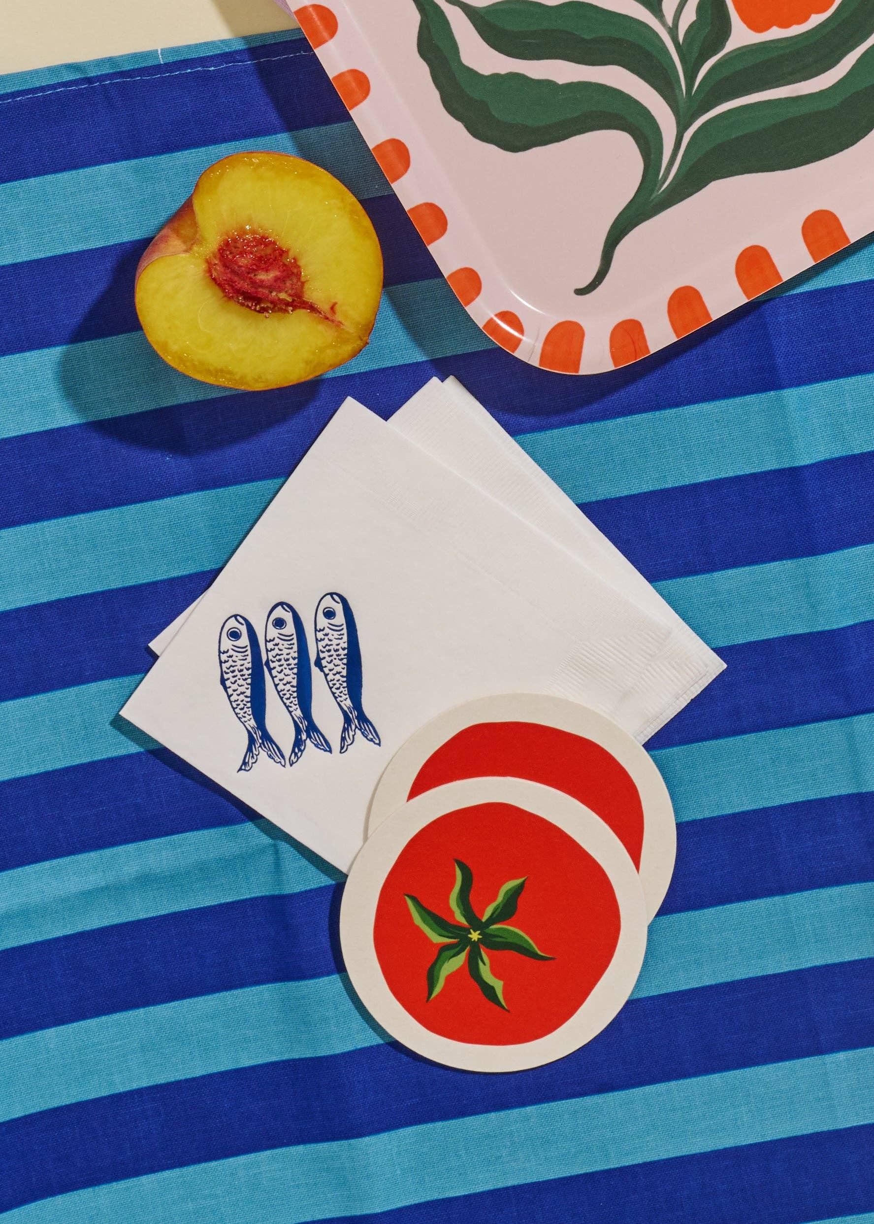 Tomato Coasters - Set of Four - Proper