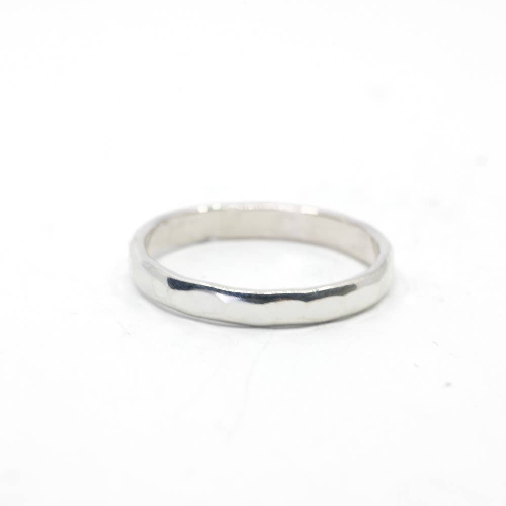 Thick Hammered Stacking Ring - Proper