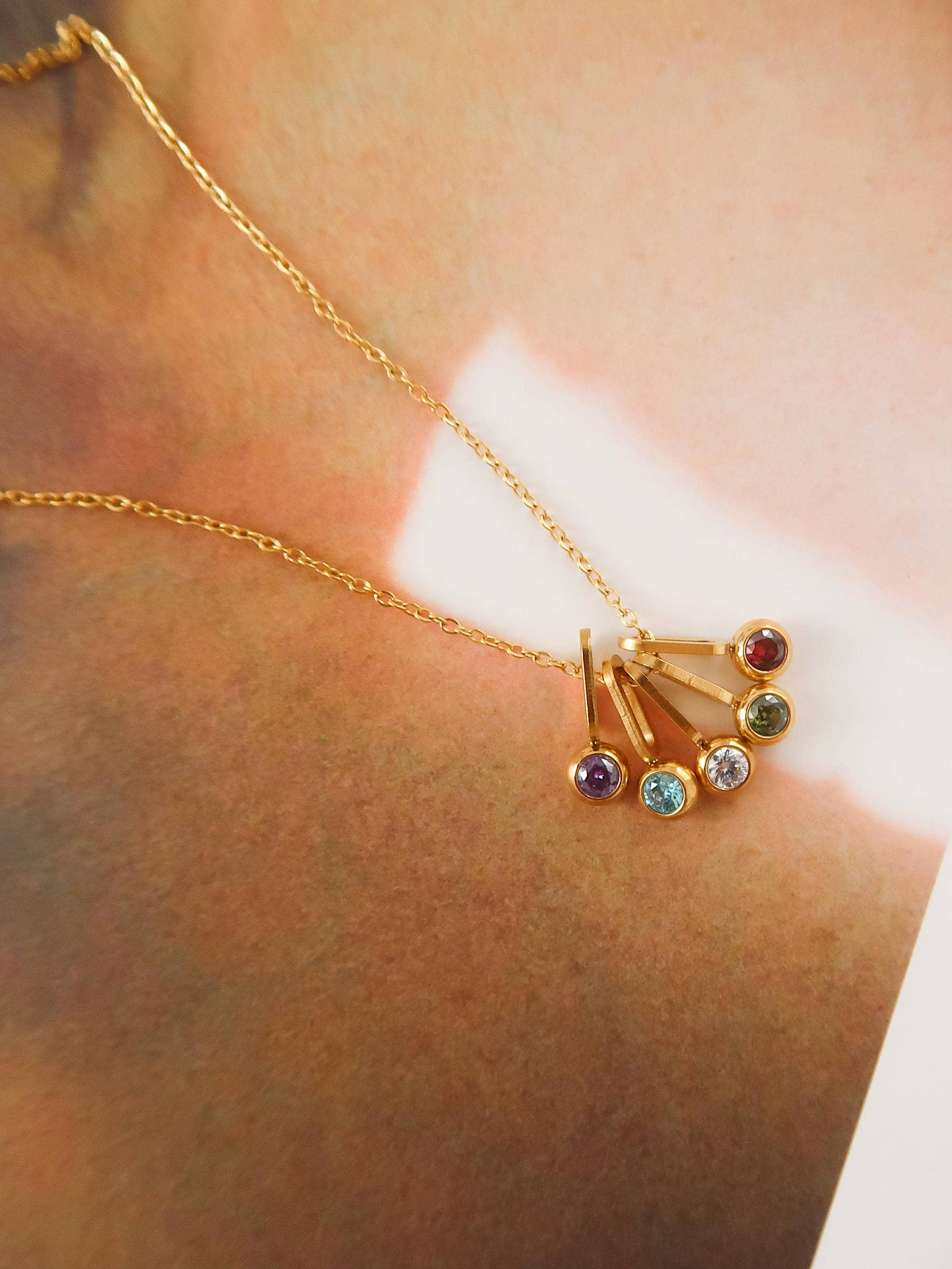 Reyna Five Stone Necklace