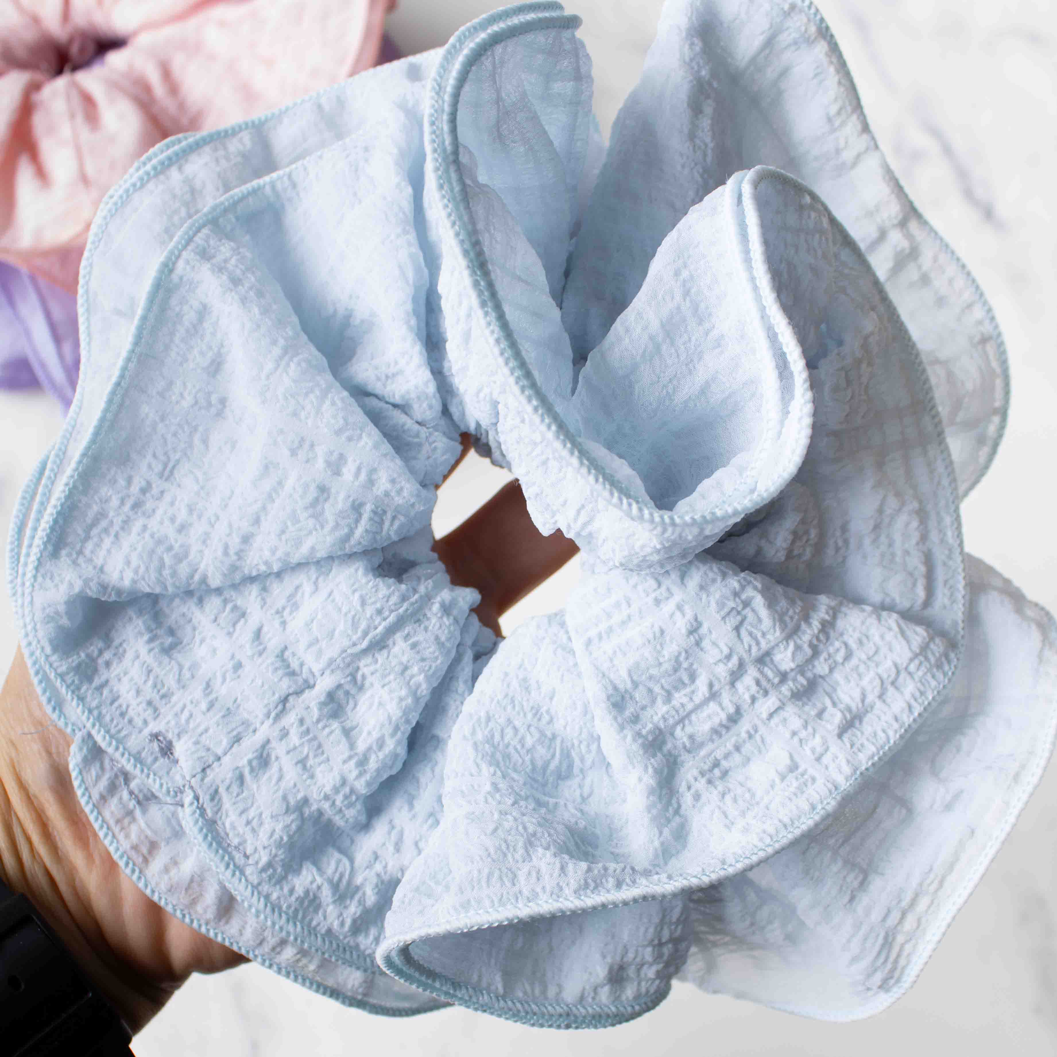 Ruffle Light Scrunchie
