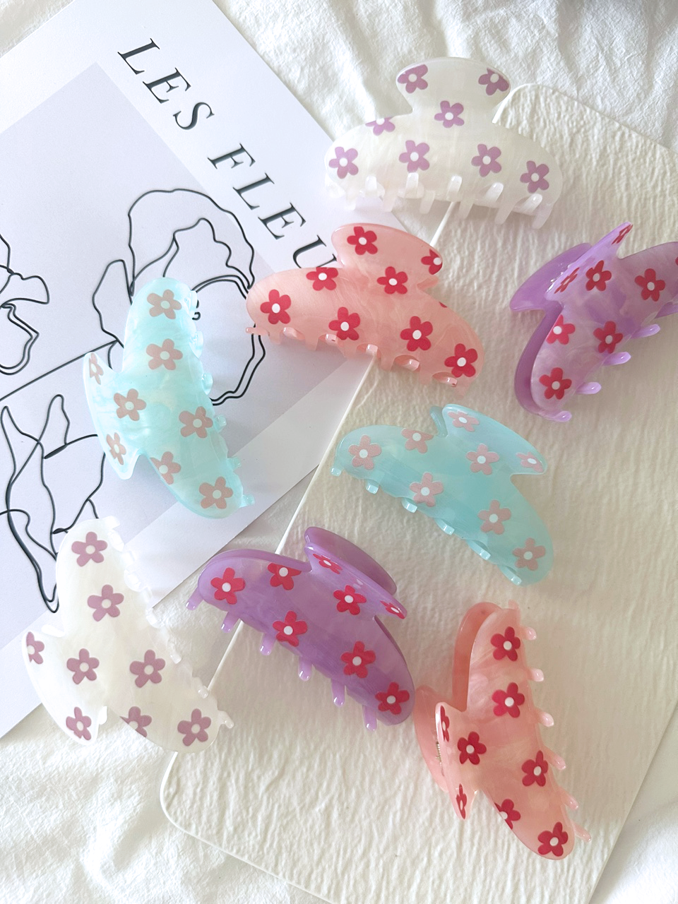 Assorted Flower Clip Set - Angie Assorted - Proper