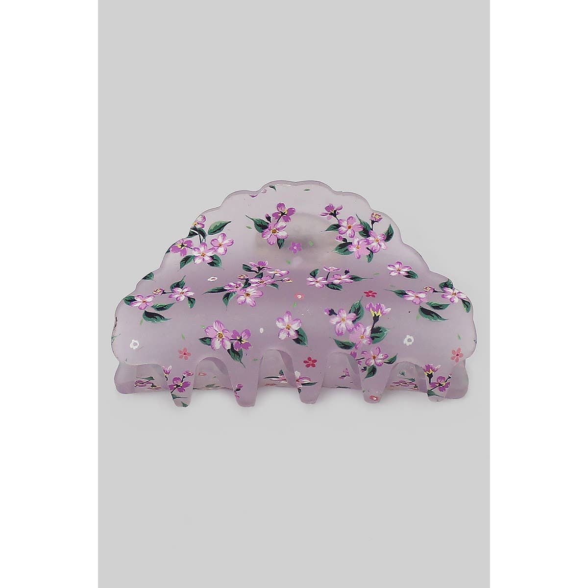 Floral Print Claw Clip
