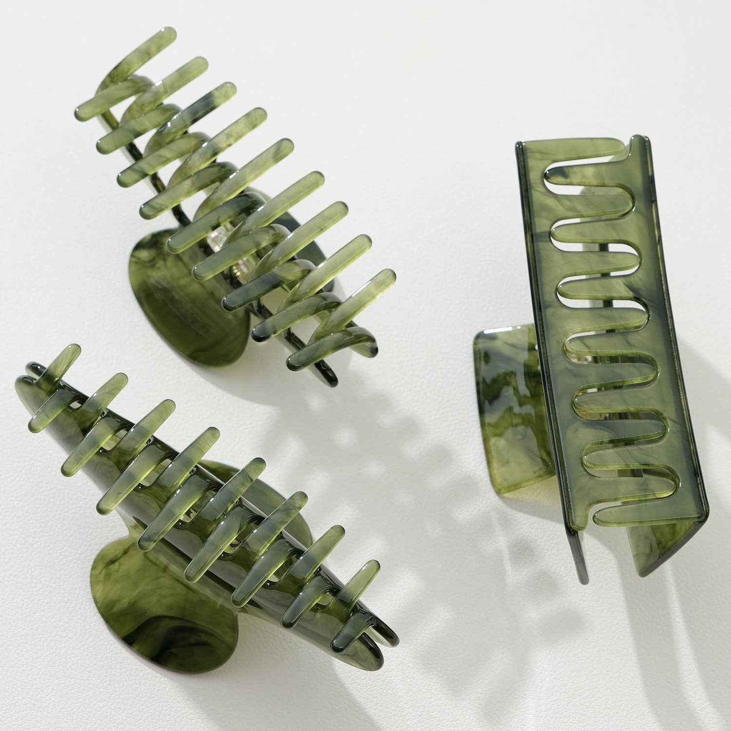 Jade Green Large | Assorted Large Claw Clips - Proper