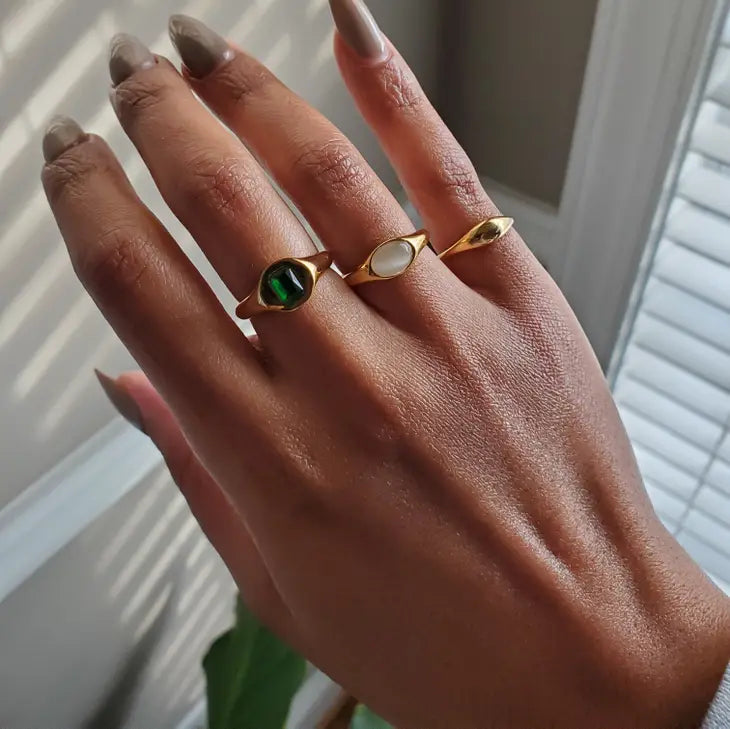 Mini Dome Signet Ring - Proper
