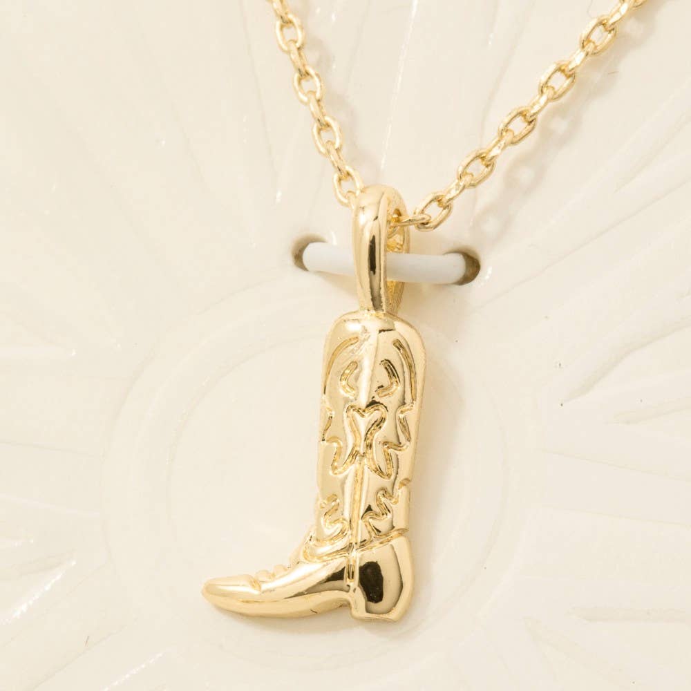 Western Cowboy Boots Swappable Pendant Necklace - Proper