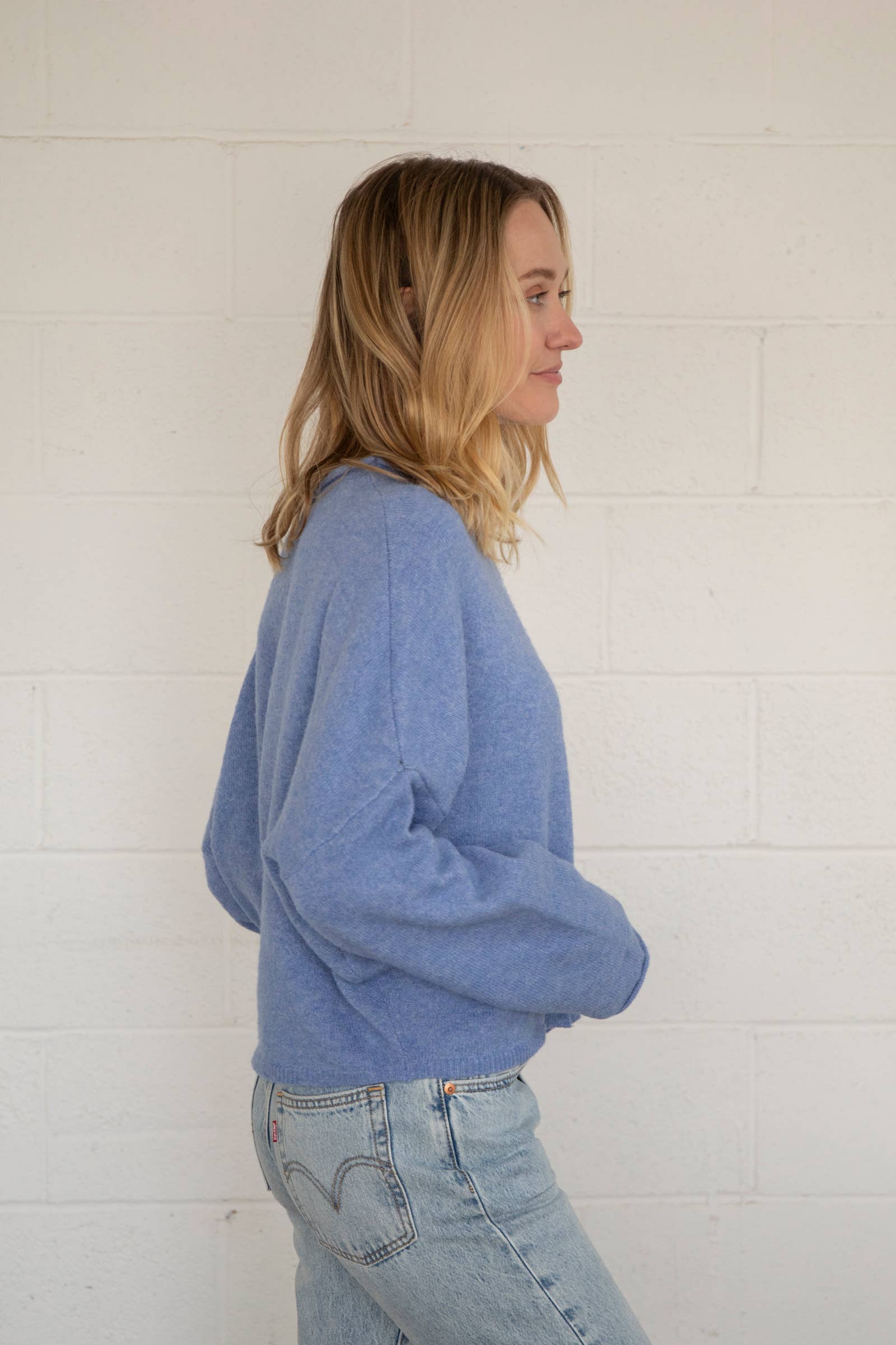 Dusty Blue Piper Cardigan - Proper