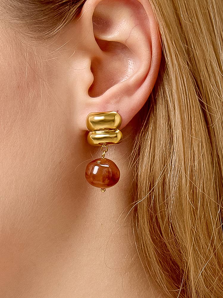 Annina Agate Drop Earrings