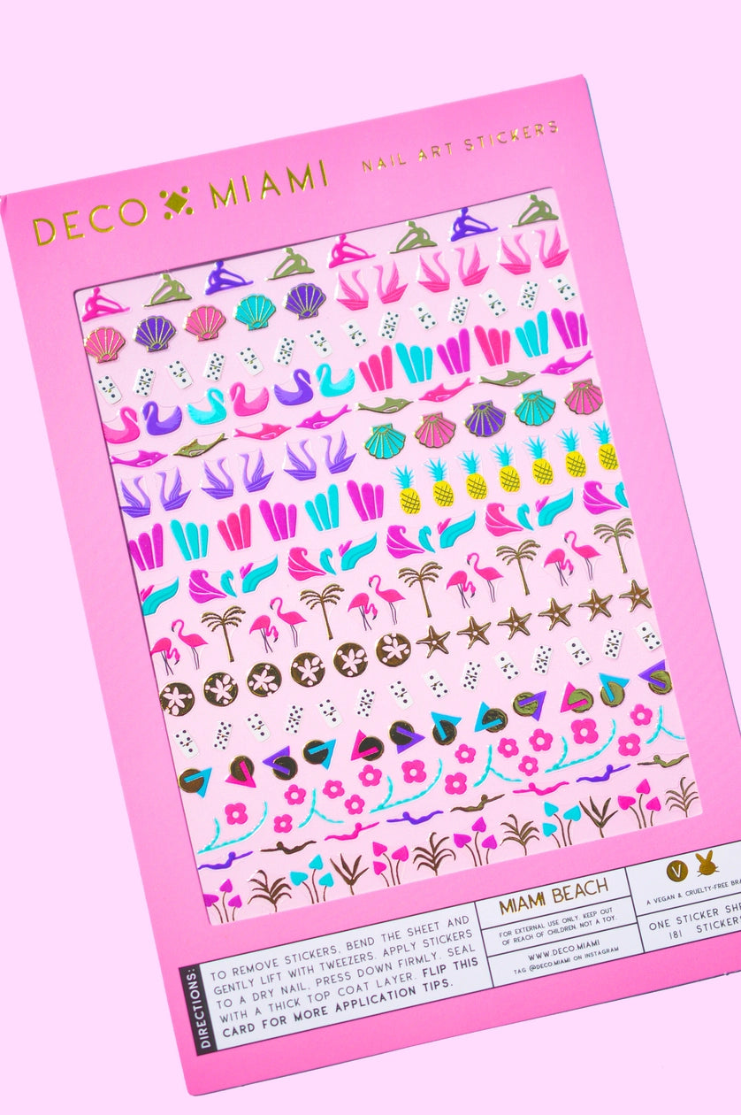 Nail Art Stickers - Miami Beach - Proper