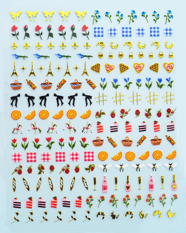 Nail Art Stickers - Picnic (Paris) - Proper