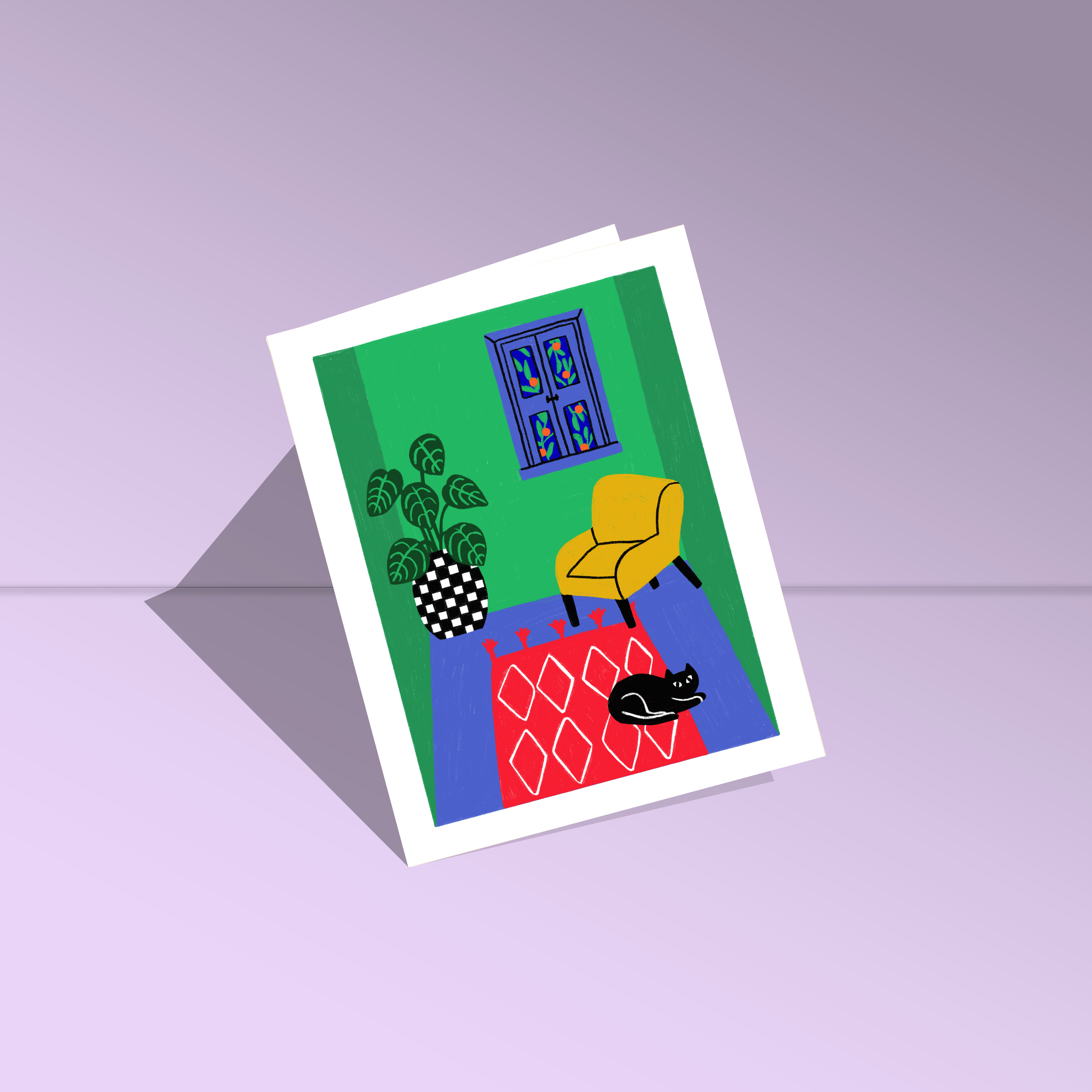 Cozy Room Card - Proper