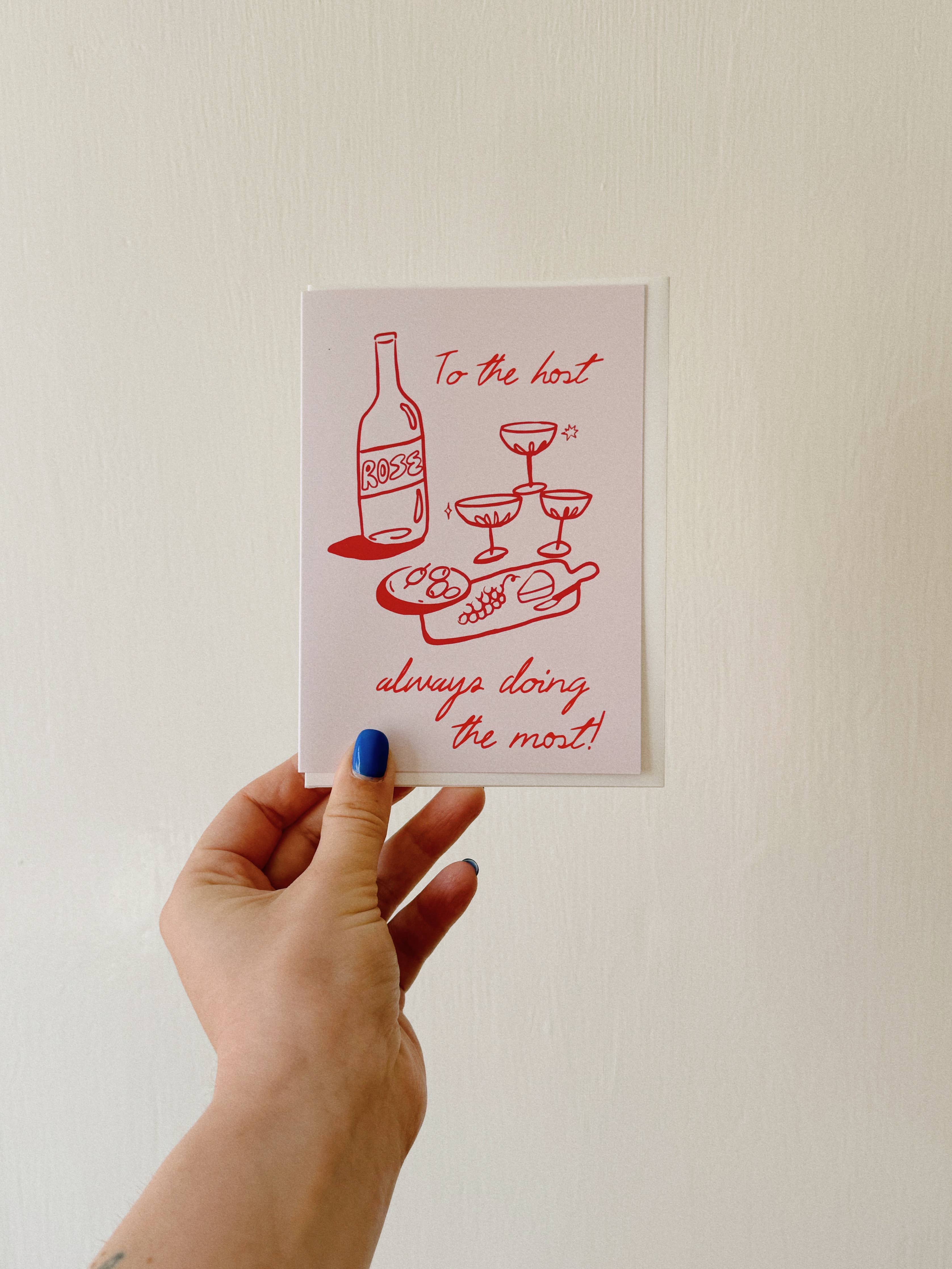 Host Doing The Most Holiday Card - Proper