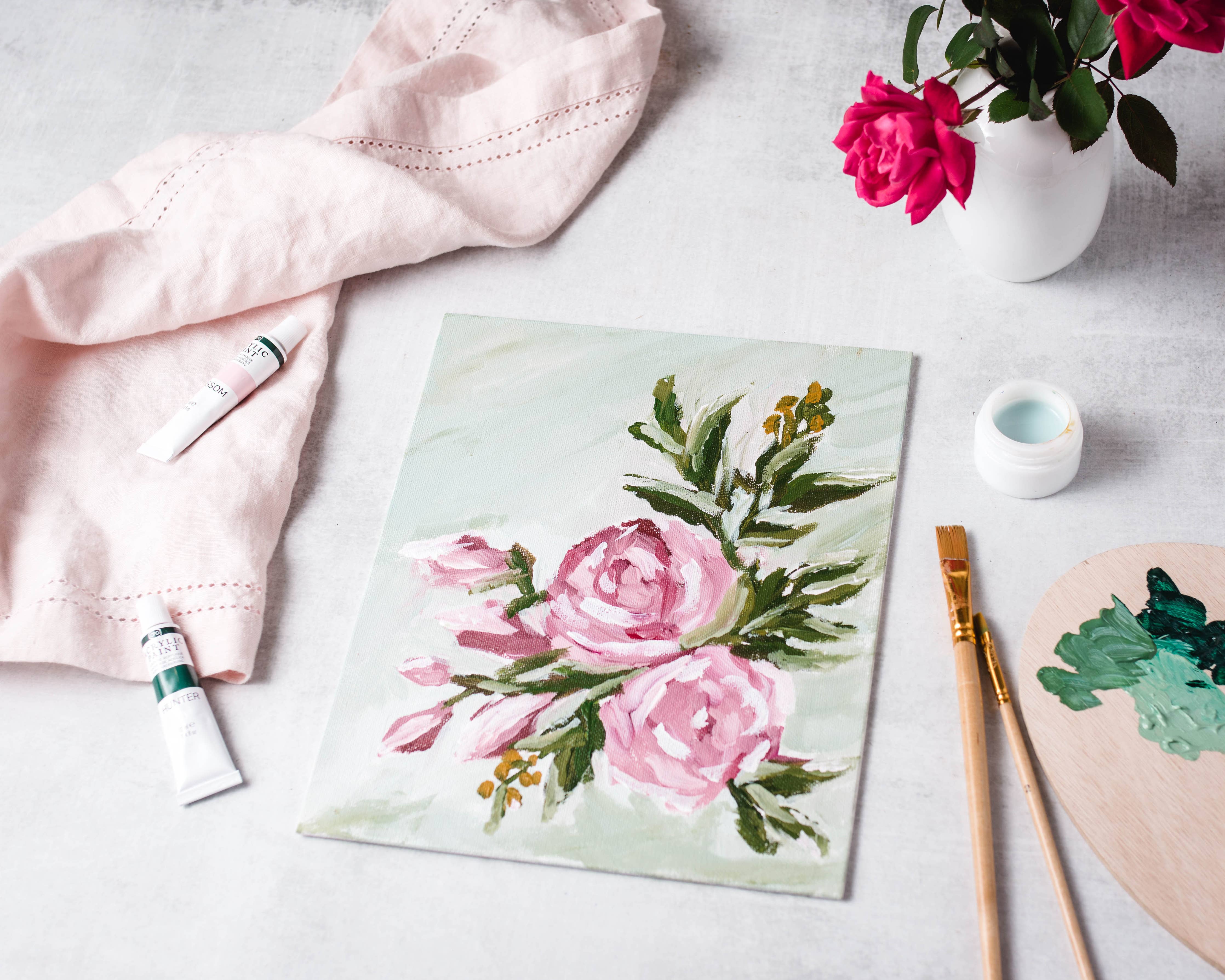 Abstract Roses Painting Kit - Proper