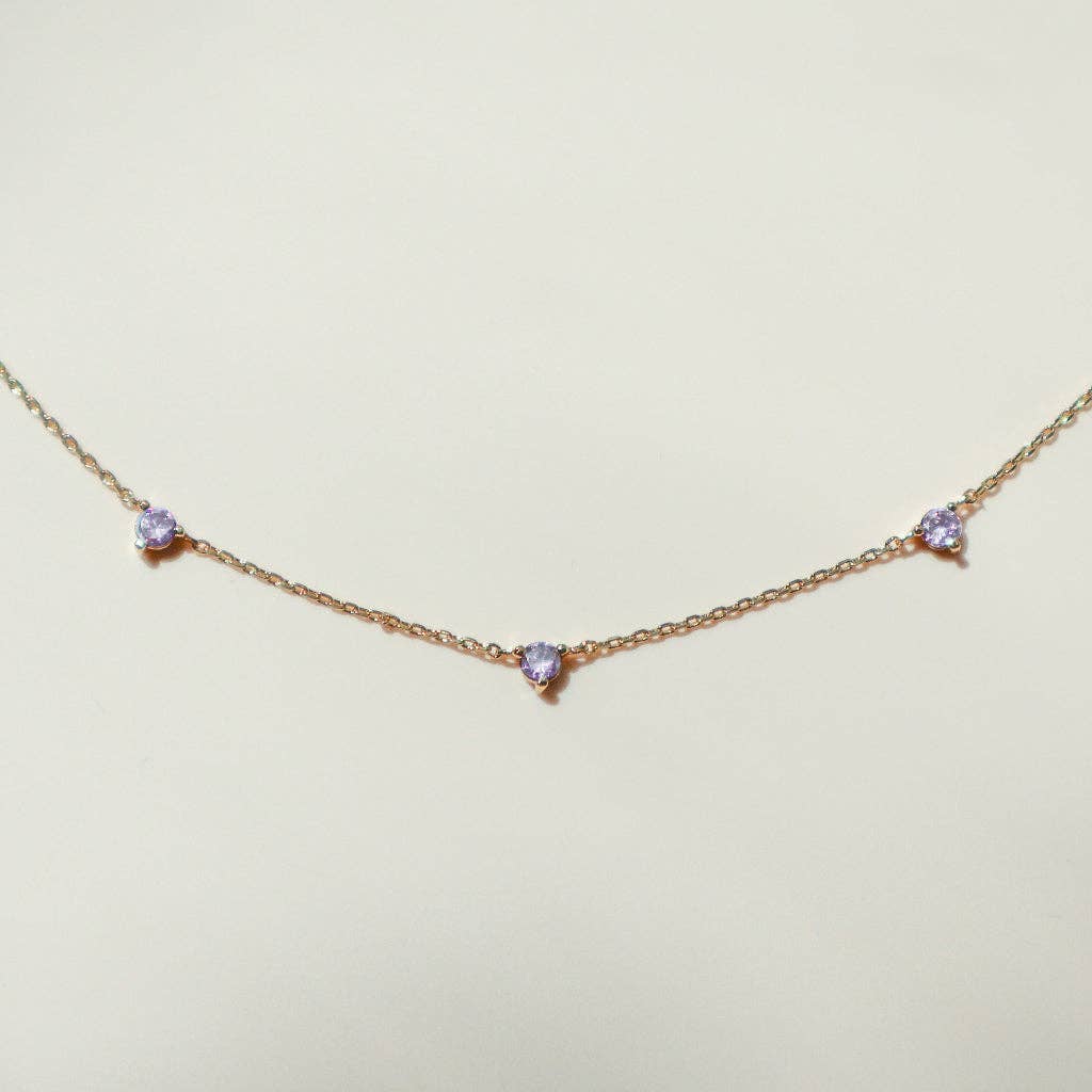 Crystal Lilac Necklace - Proper