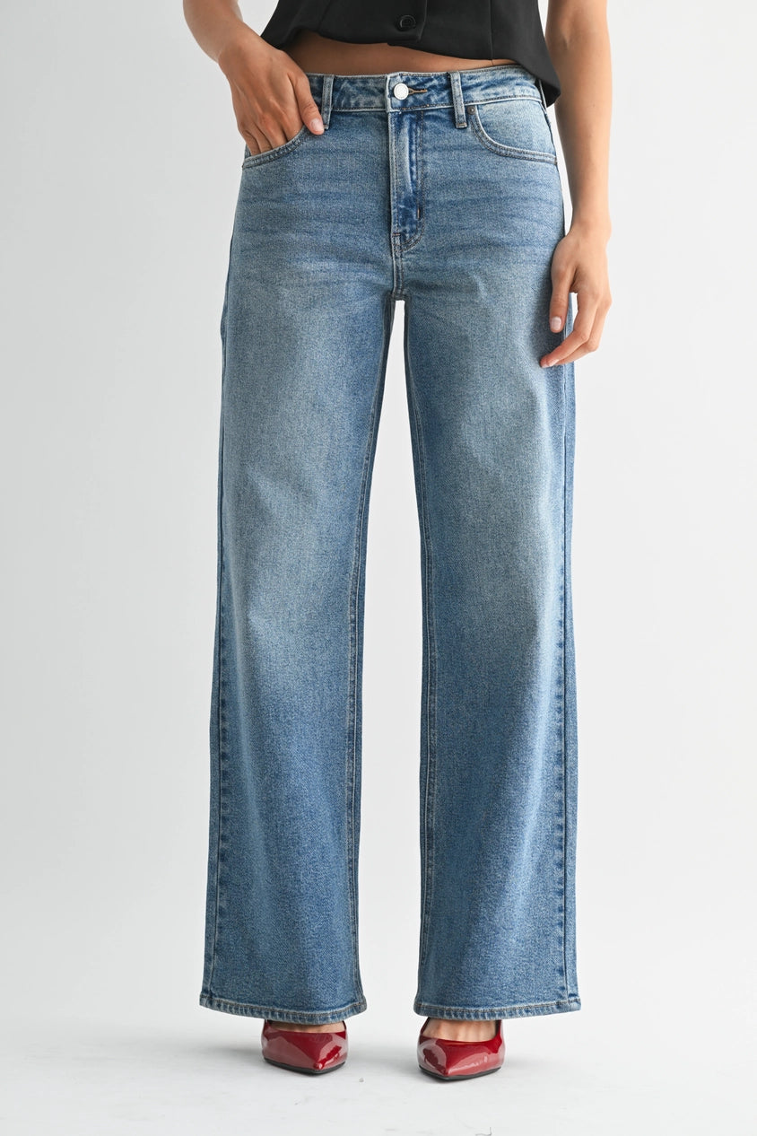 High Rise Straight Jeans - Proper