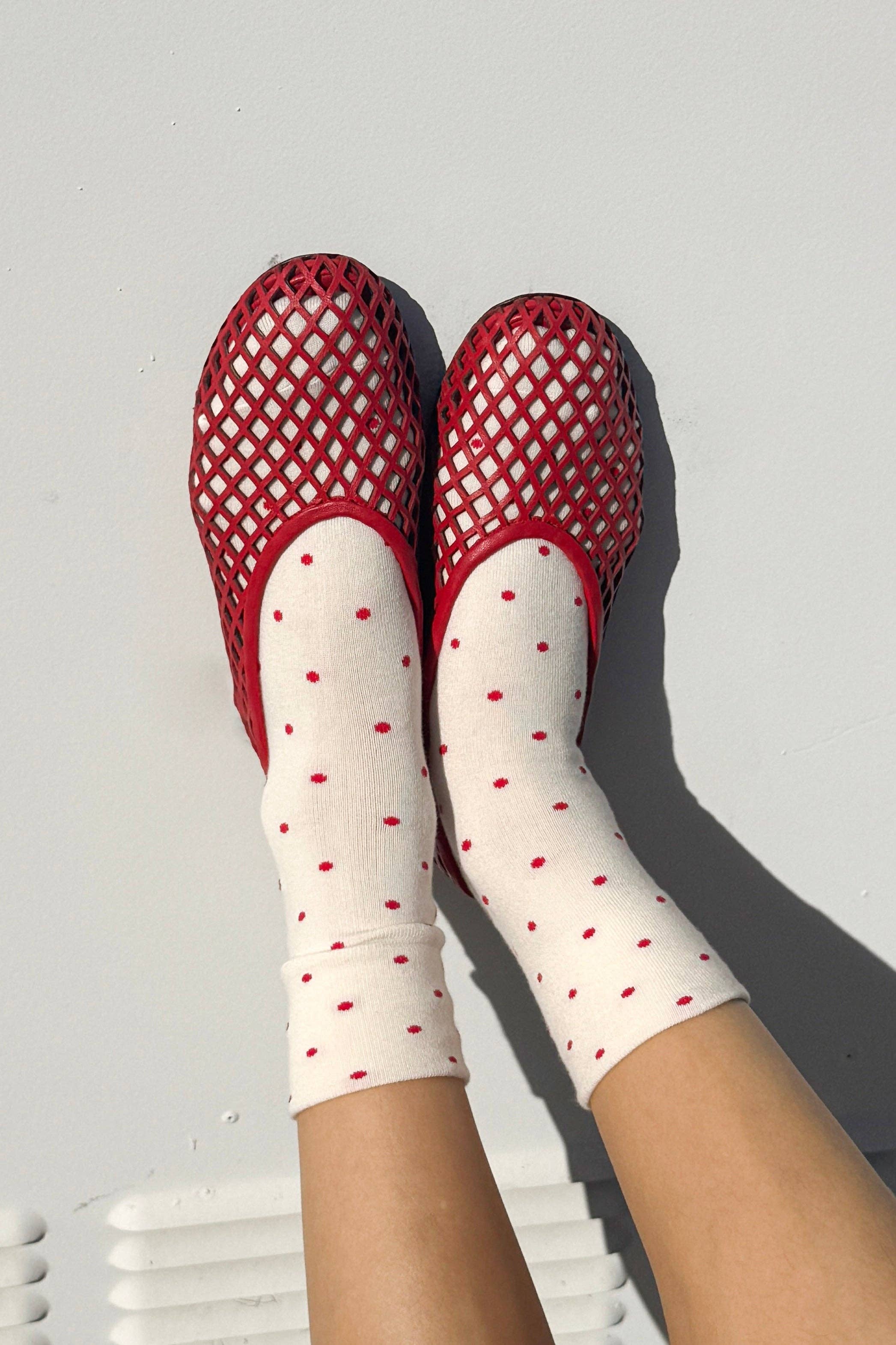 Polka Dot Sneaker Socks - Proper
