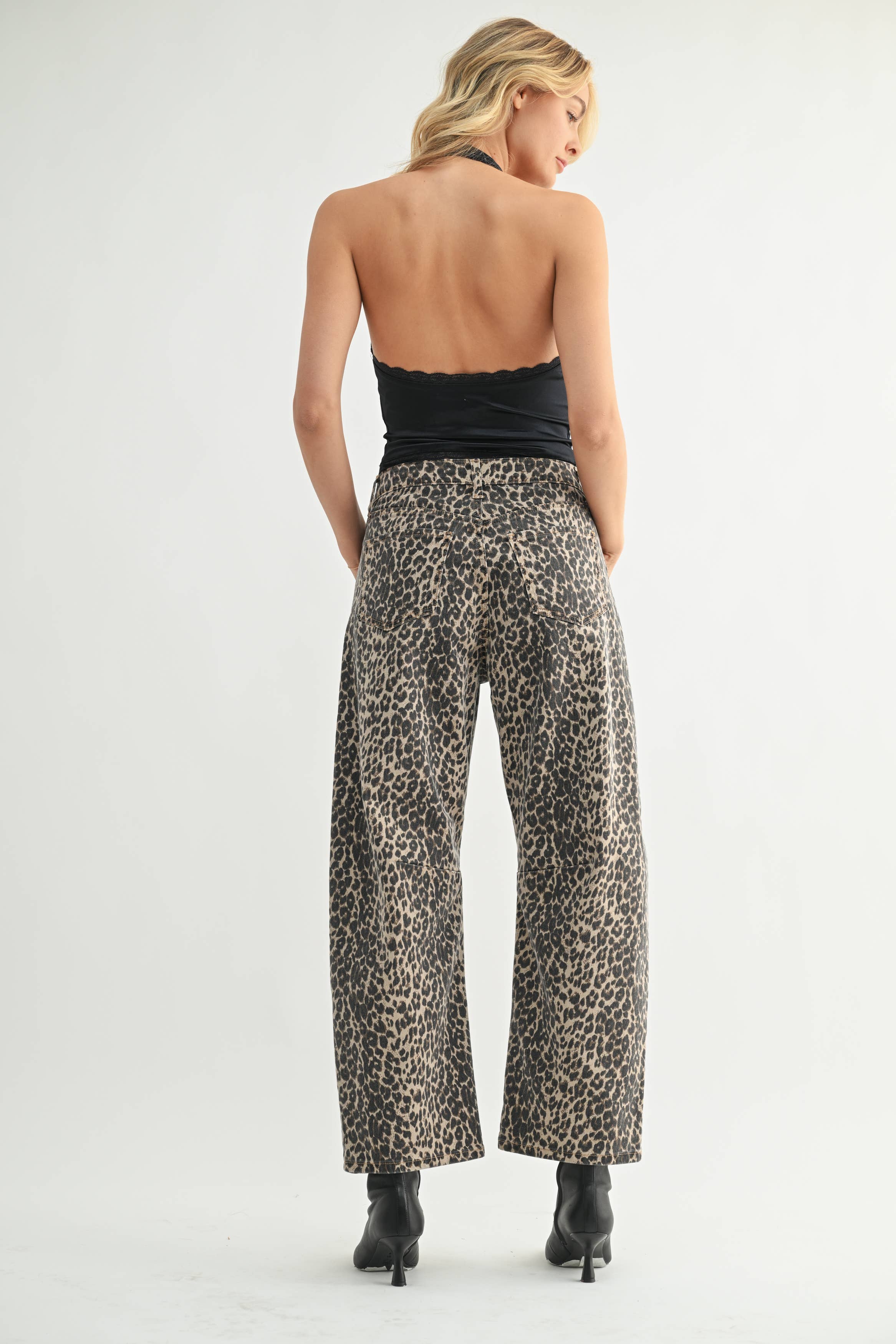 Leopard Barrel Jean - Proper