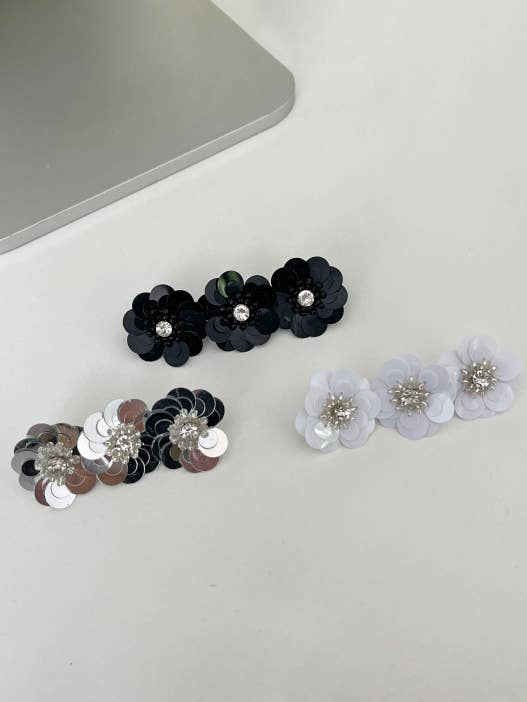 Nellie Mini Sequin Flower Shoe Charm