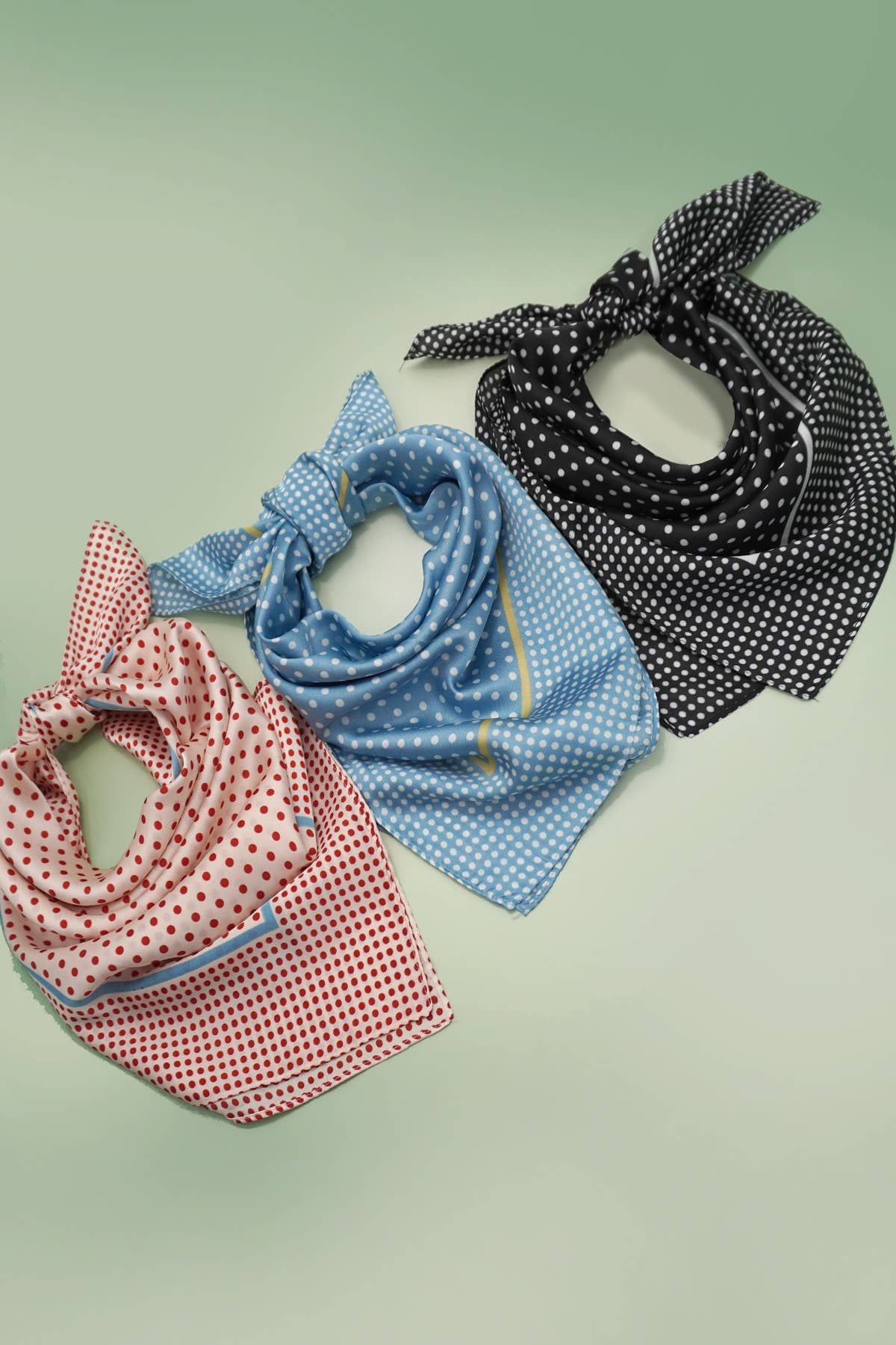 LARGE POLKA DOT PRINT BANDANA SCARF | 40SC696 - Proper