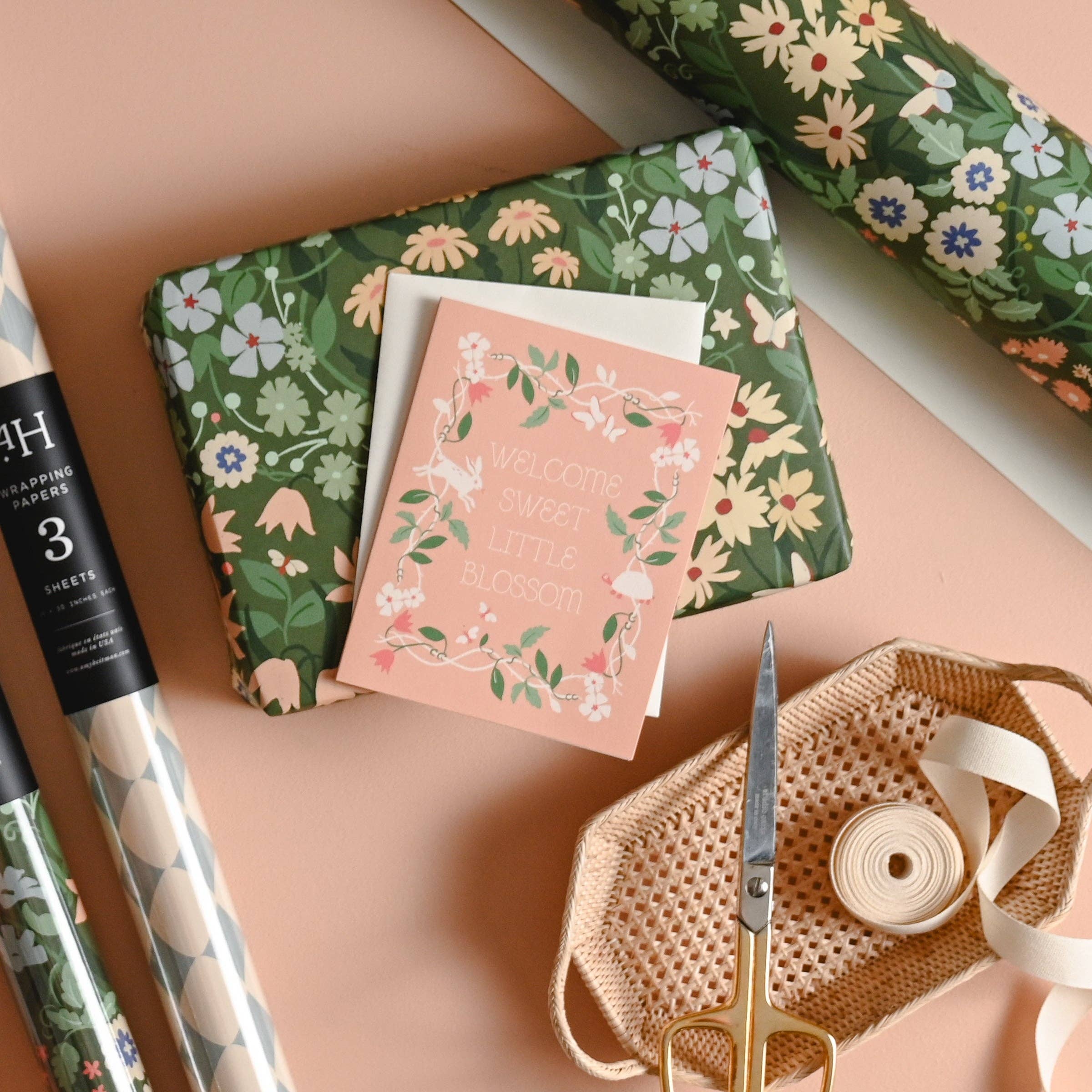 Welcome Little Blossom Card