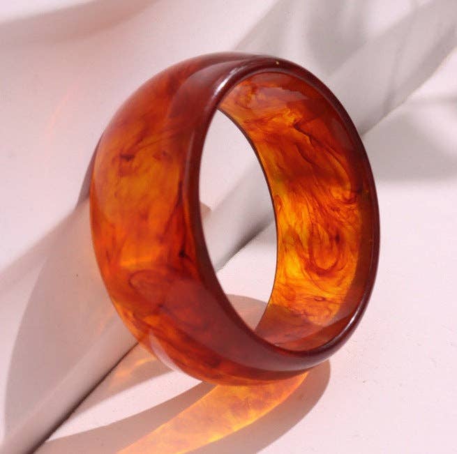 Round Wide Acrylic Layered Bracelets DP25B582 - Proper