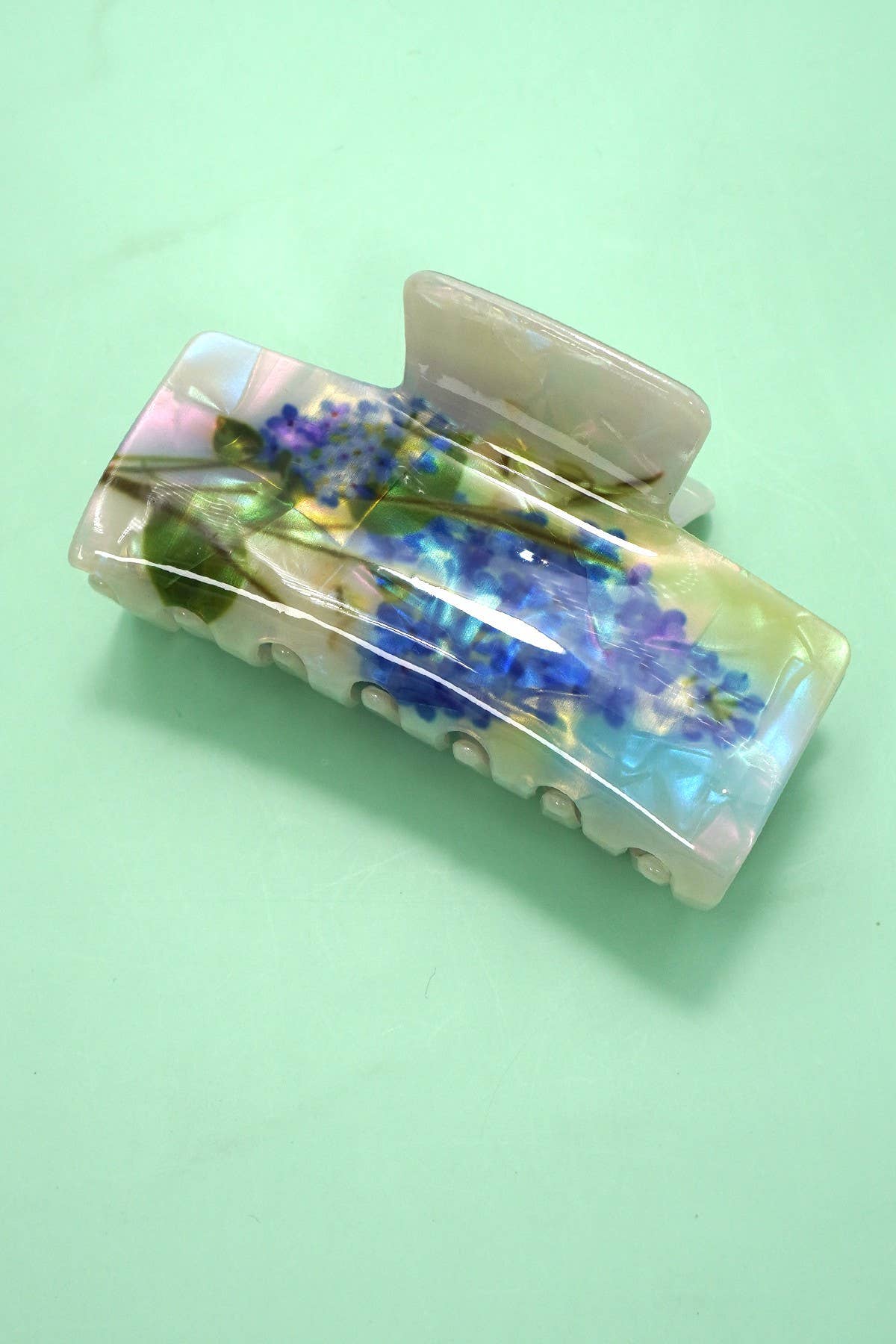 Floral Inlay Claw Clip - Proper