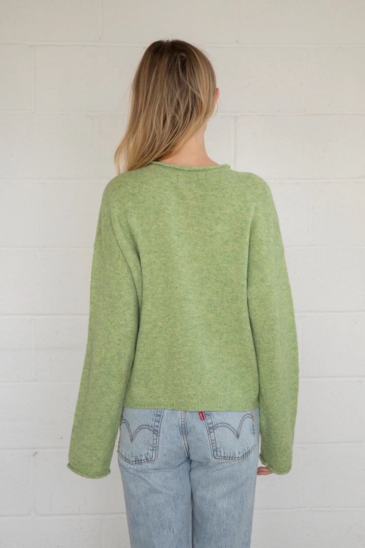 Matcha Piper Henley Sweater