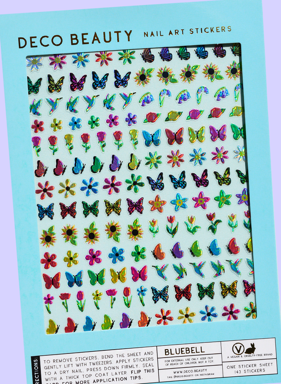 Nail Art Stickers - Bluebell