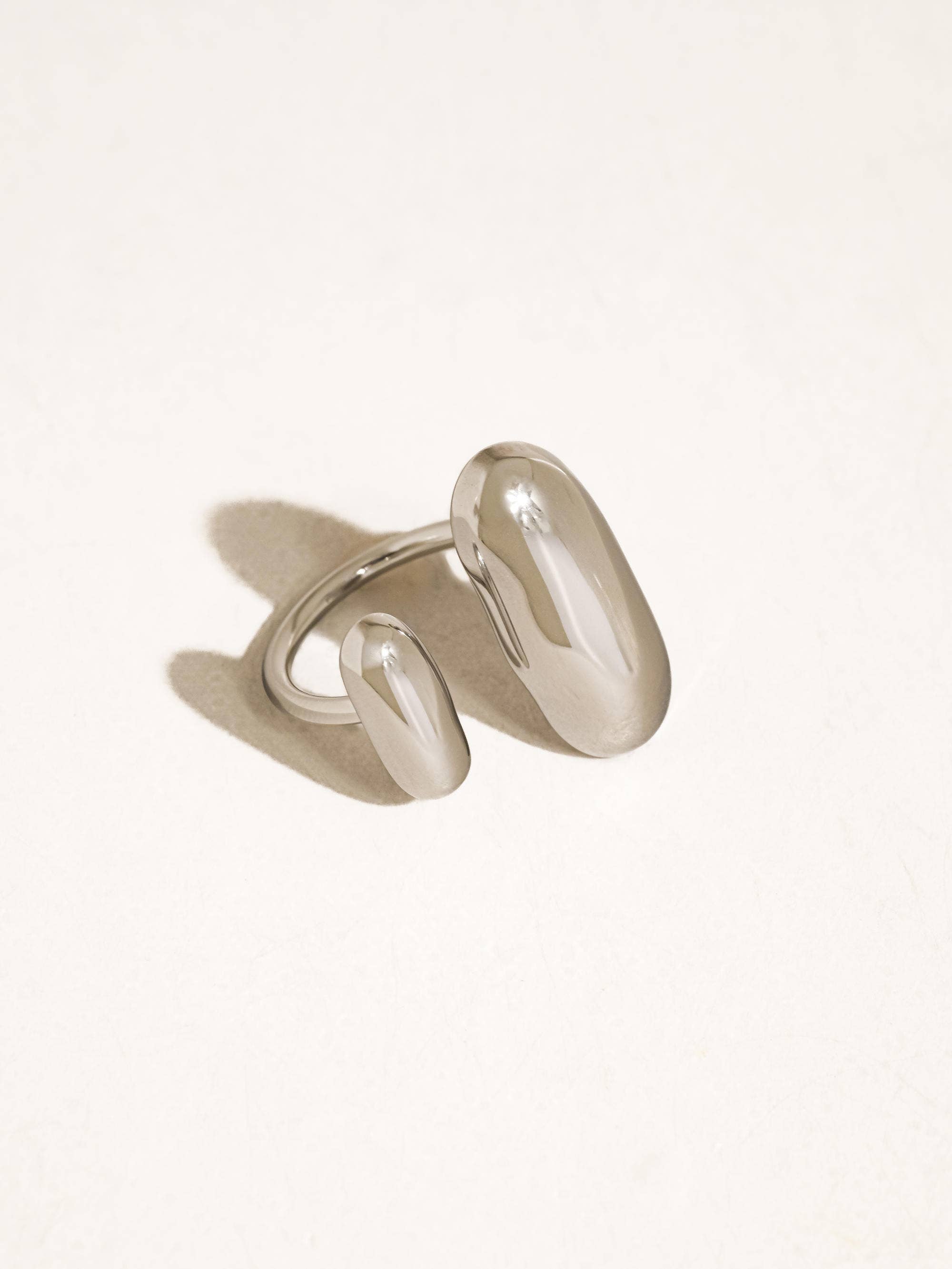Roxy Modern Silver Open Statement Ring - Proper