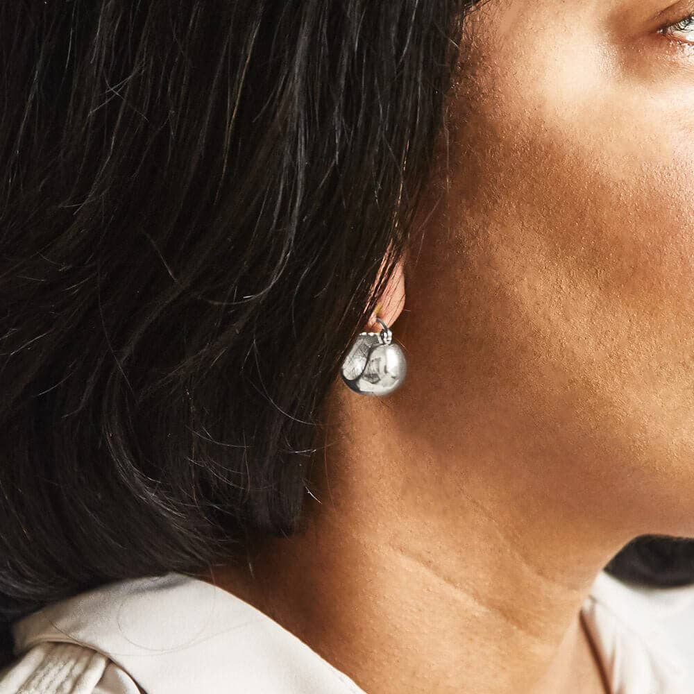 Silver Medium Mini Hoop Earrings - Proper