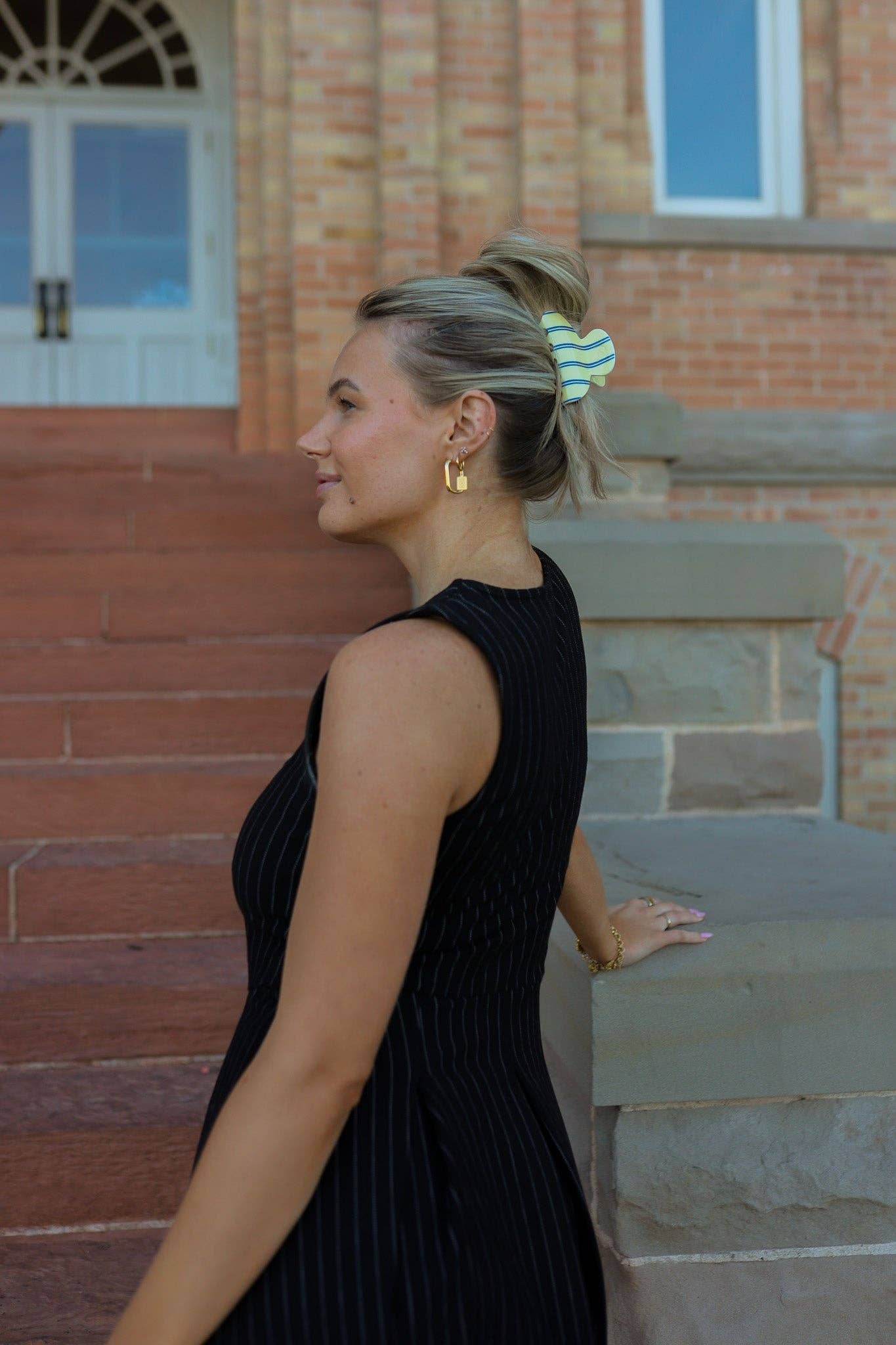 Pinstripe Claw Clip - Proper