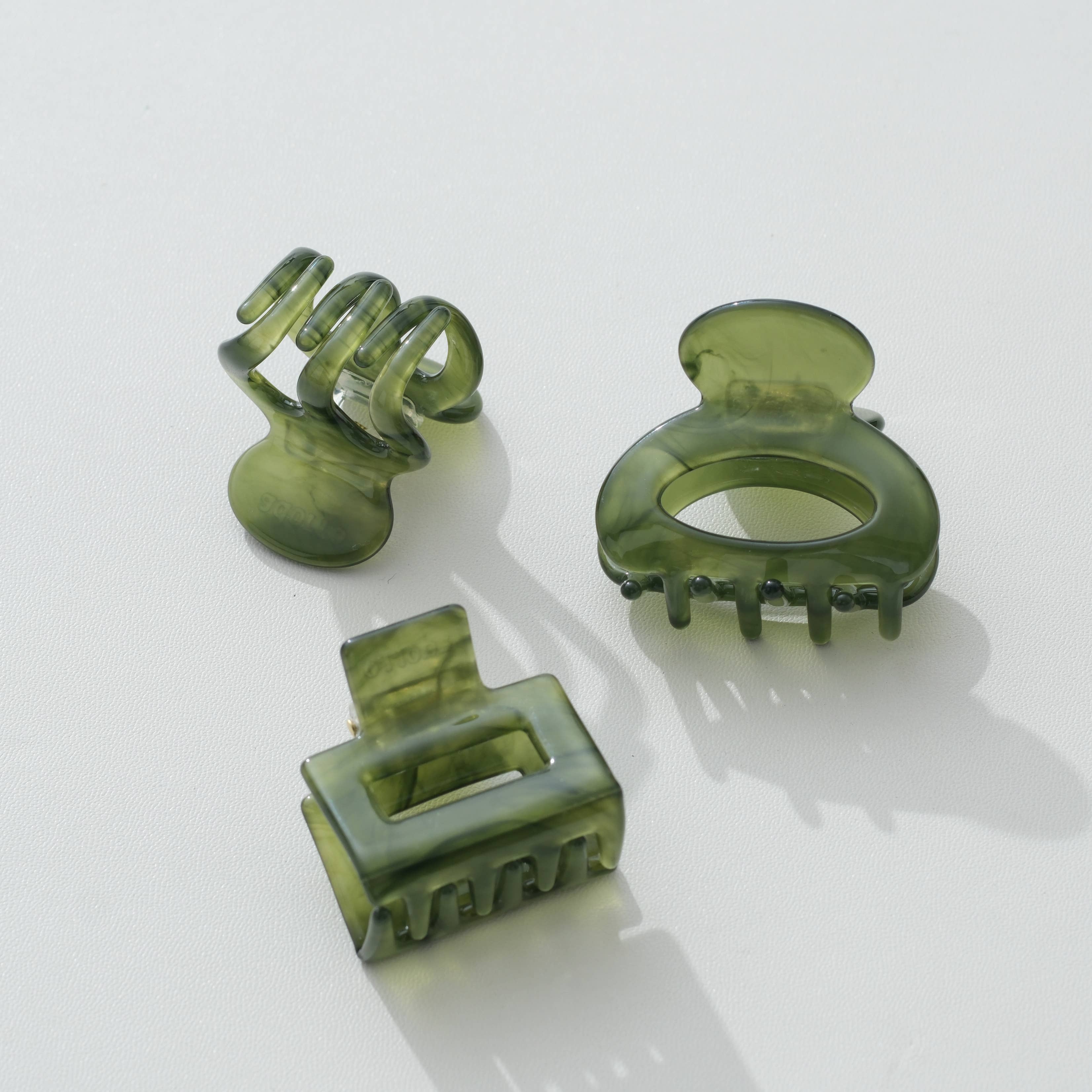 Jade Green Mini Claw Clip