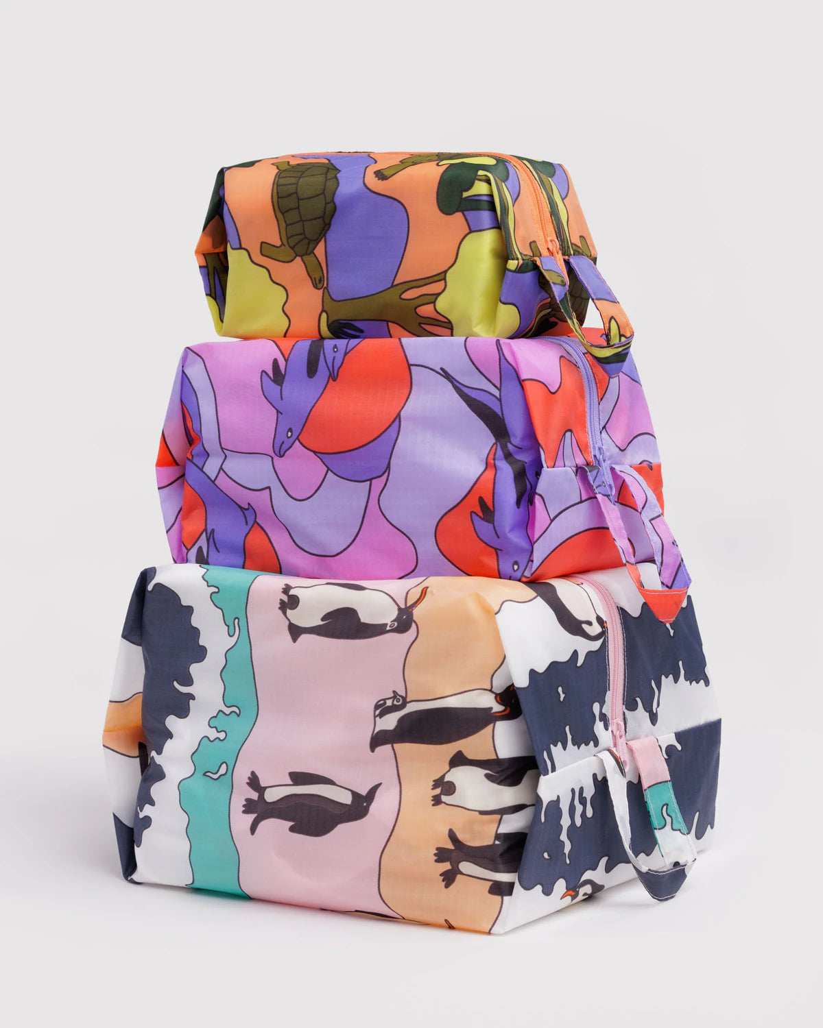 Baggu 3D Zip Set - Vacation Animals - Proper