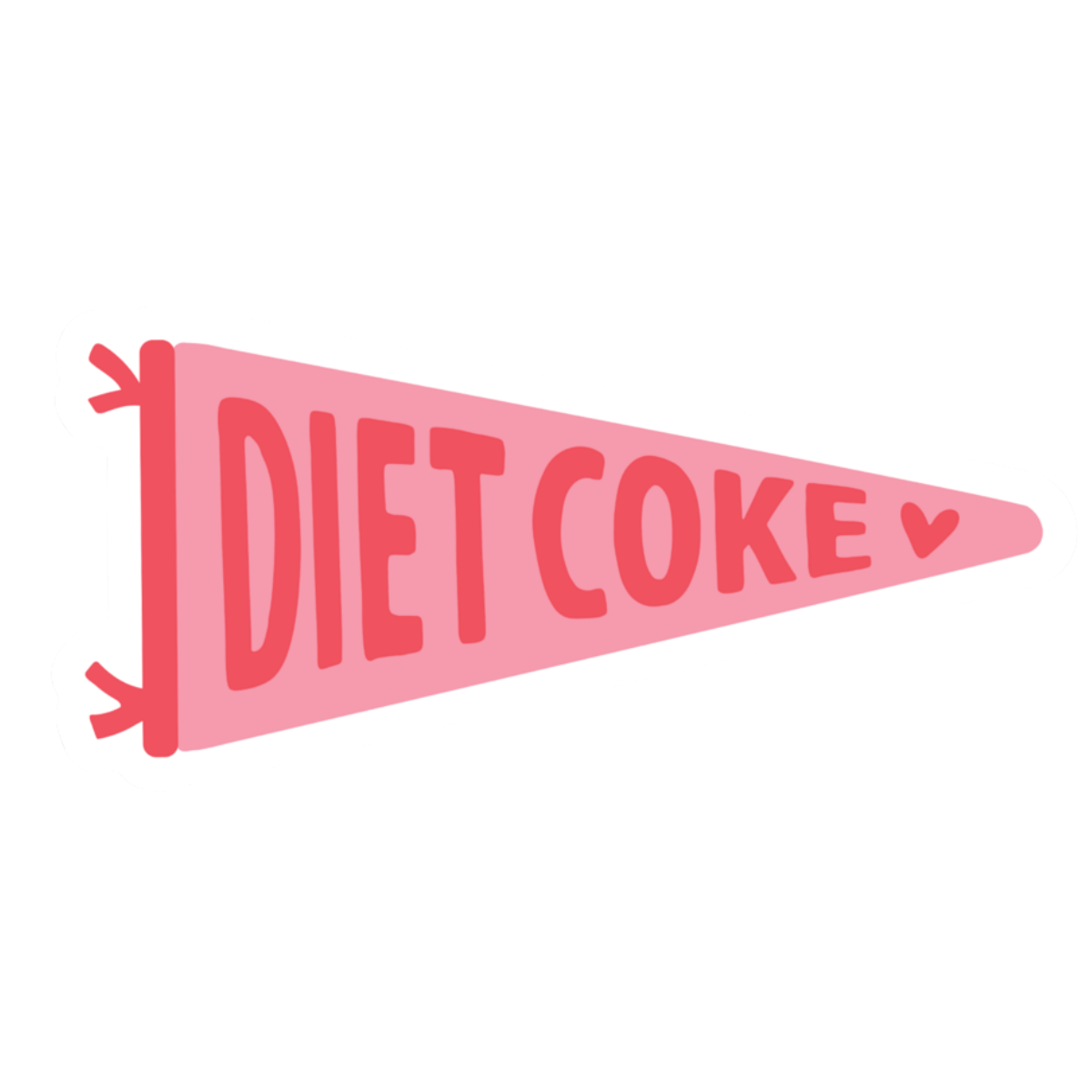 Diet Coke Banner Sticker - Proper