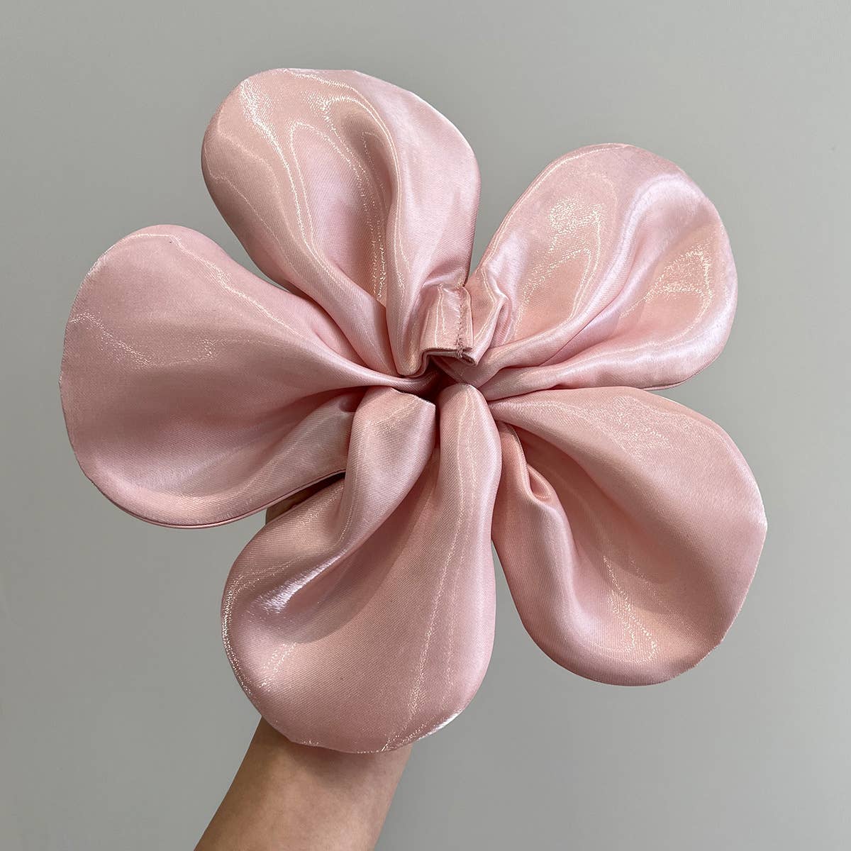 Mega Flower Petal Satin Scrunchies