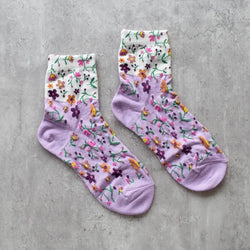 Floral Two Tone Socks - Proper
