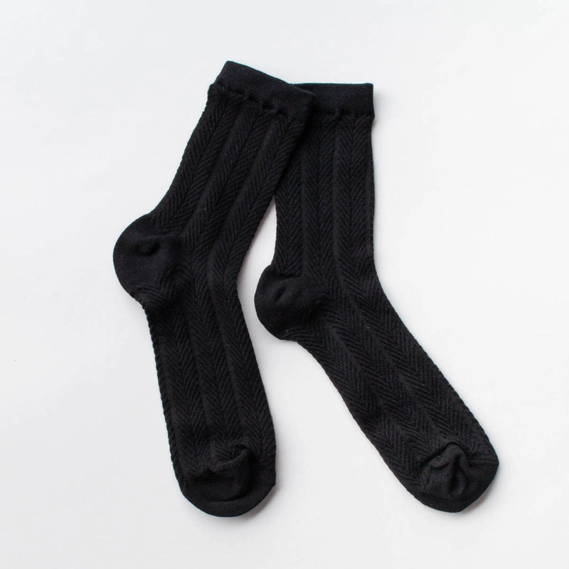Zig Zag Solid Color Socks - Proper
