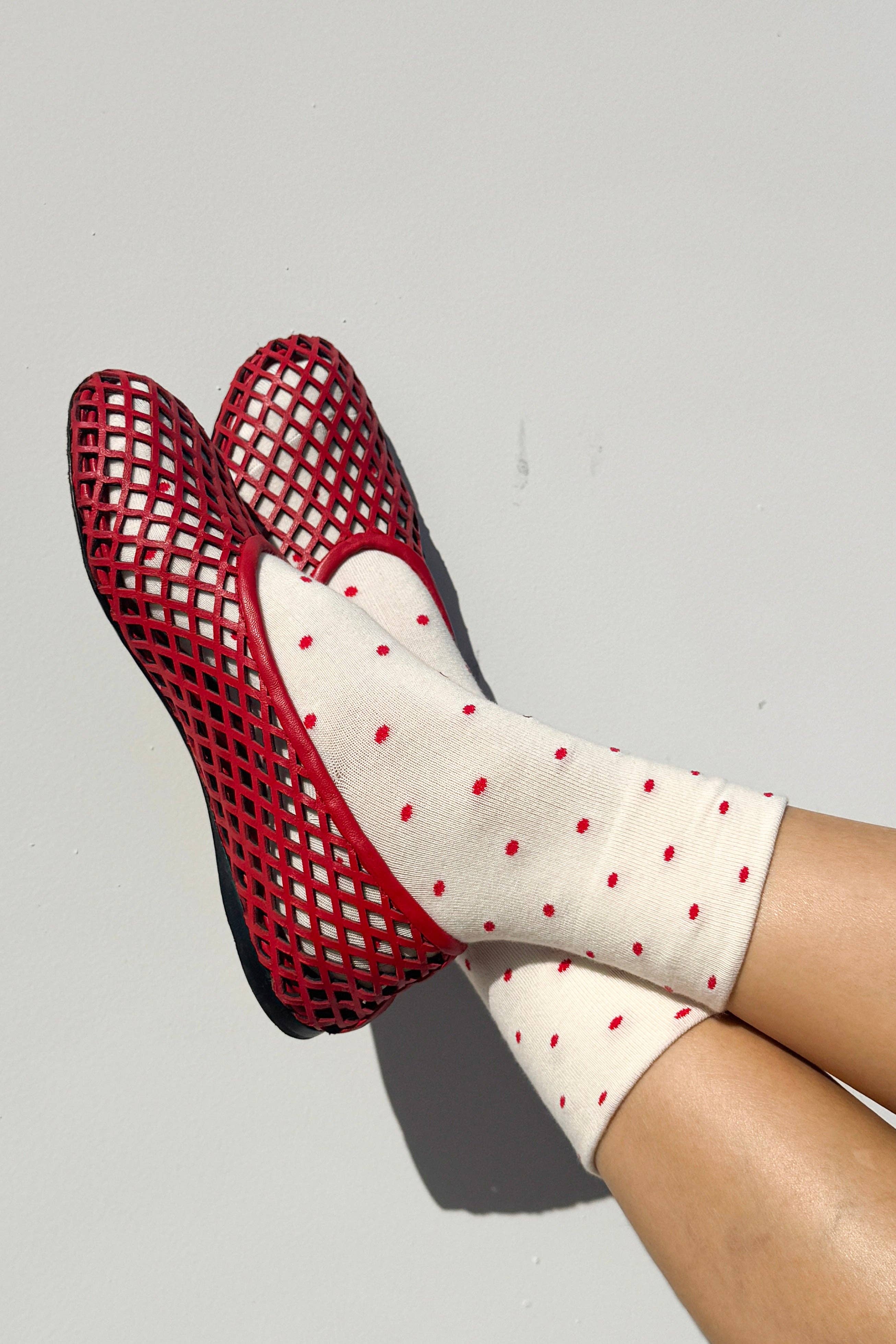 Polka Dot Sneaker Socks - Proper