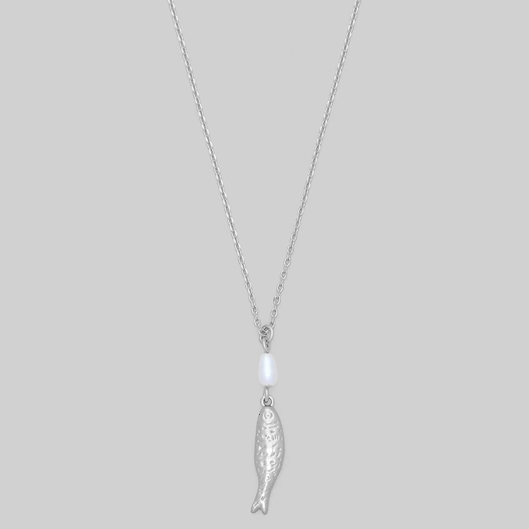 18K GOLD DIPPED FISH PEARL PENDANT NECKLACE - Proper