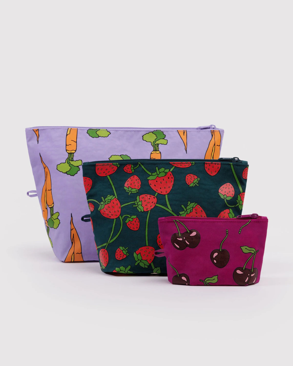 Baggu Go Pouch Set - Carrots & Berries - Proper