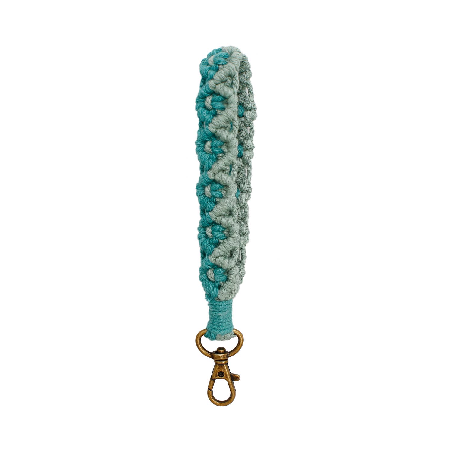 Macrame Two-Tone Braided Wristlet Keychain - Proper
