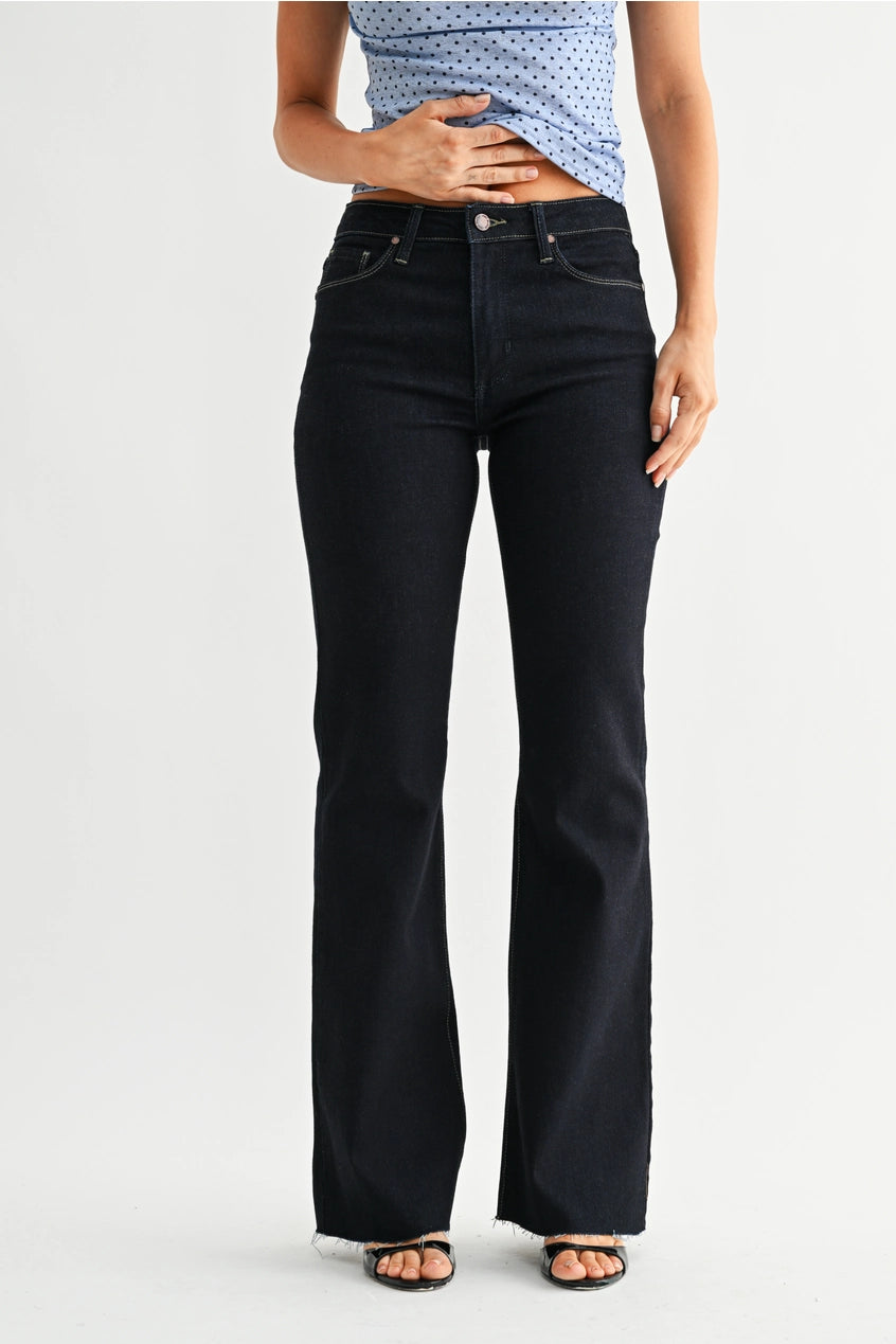 High Rise Scissor Cut Flare Jeans