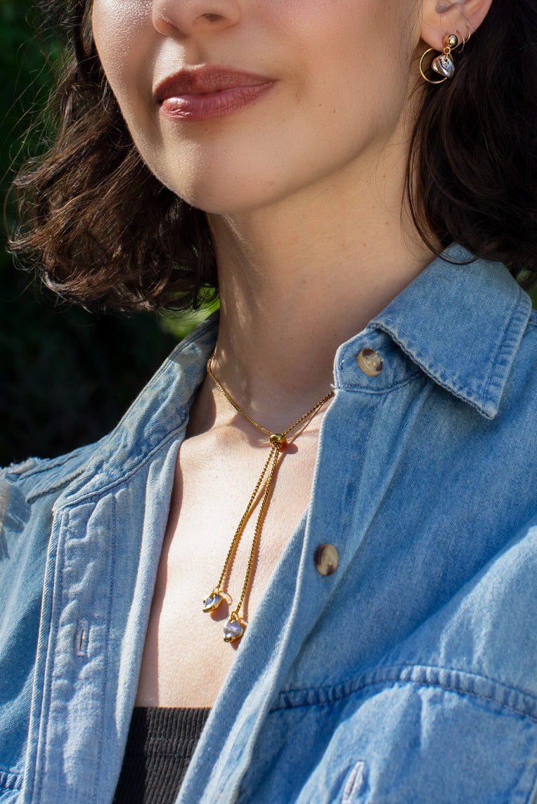 Pearl of the Party Bolo Necklace - Proper