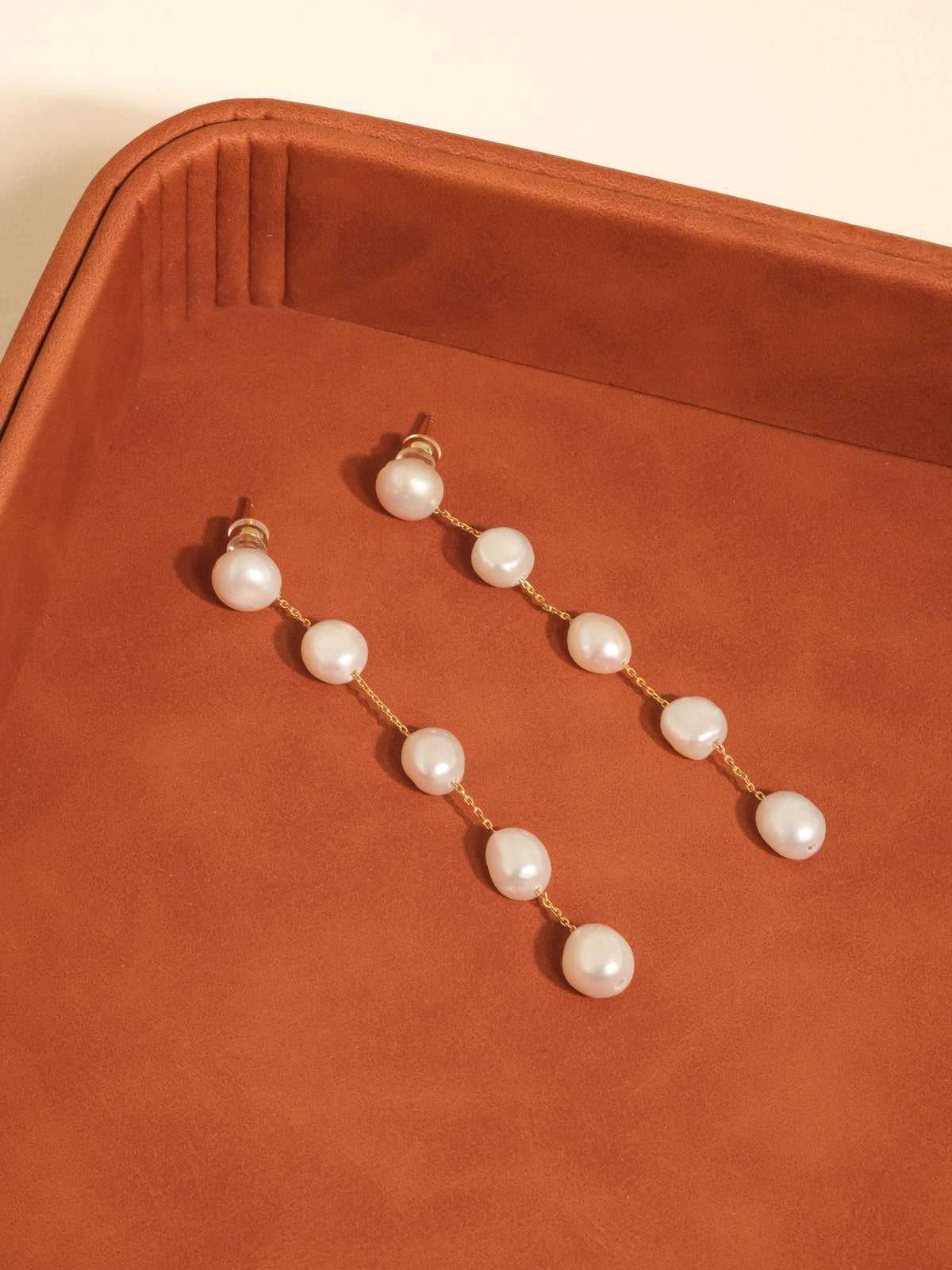 Ornella 18K Gold Vintage Freshwater Pearl Drop Earrings - Proper
