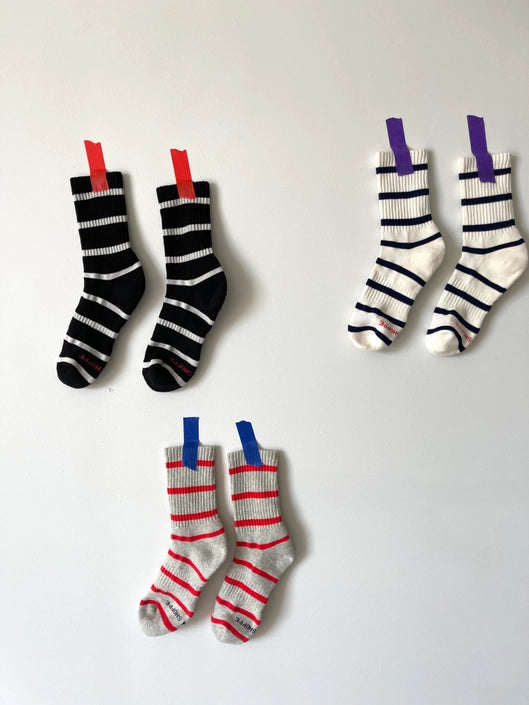 Striped Boyfriend Socks - Proper