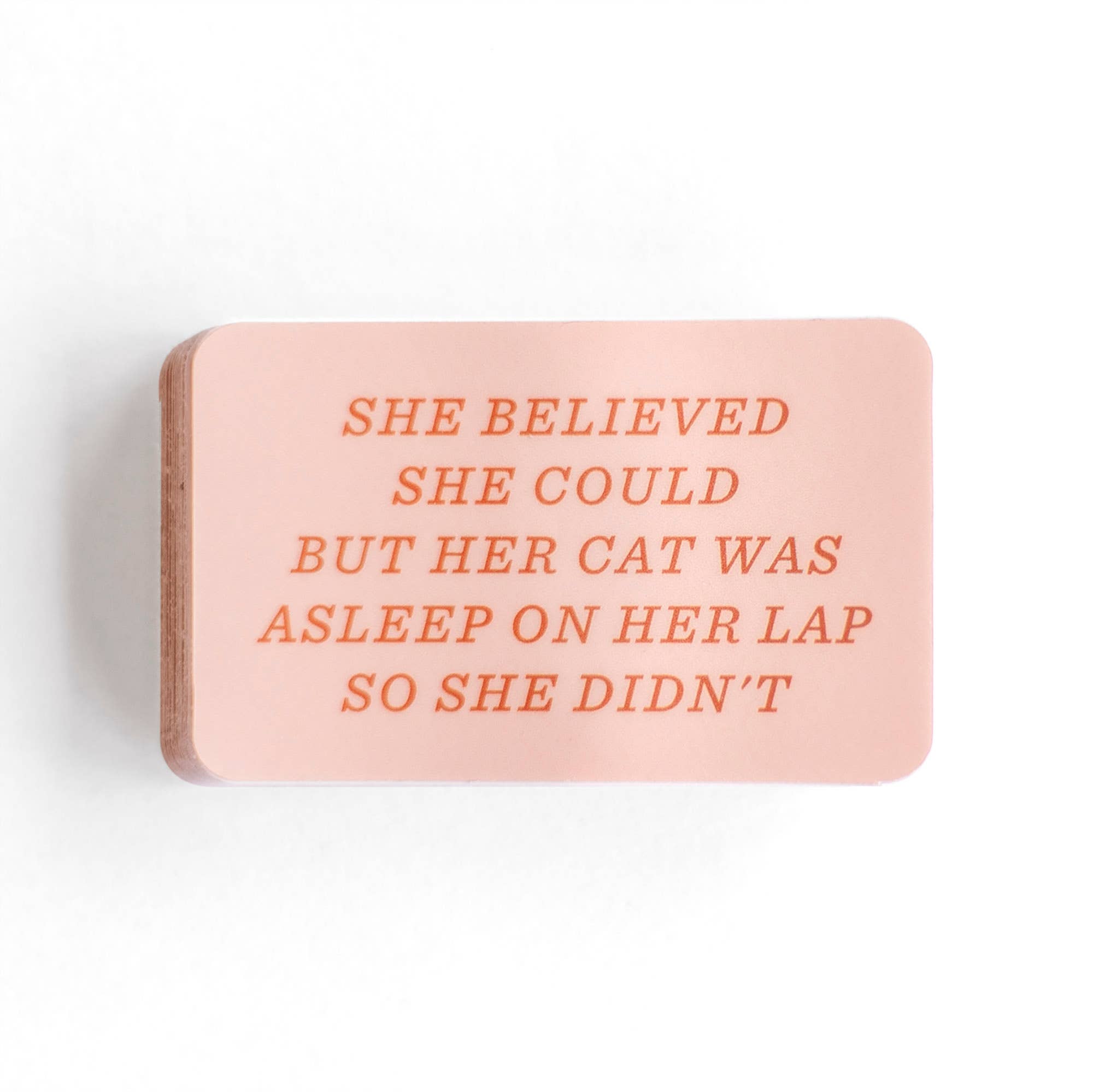 But her Cat Was Asleep Decal Sticker
