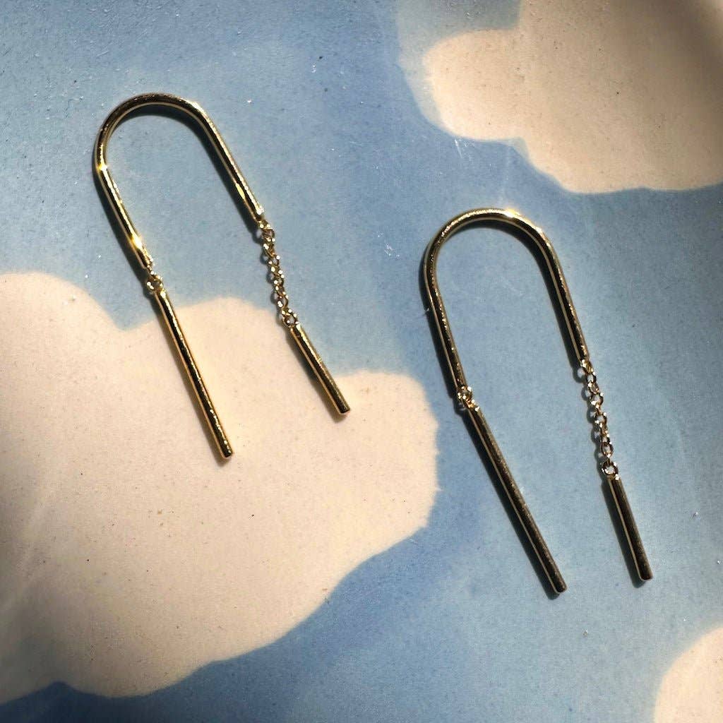 Minimal Threader Earrings - Proper